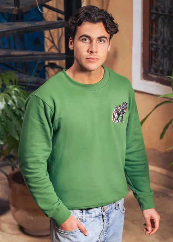 CF Sport Unisex Sweatshirt - Apple Green sold by Cotswold Fox
