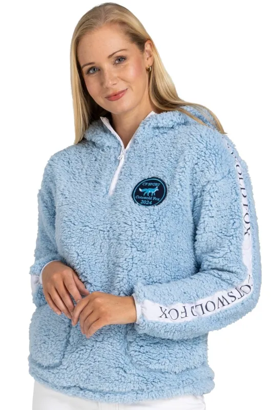 Fleece Hoodie | Sky Blue sold by Cotswold Fox
