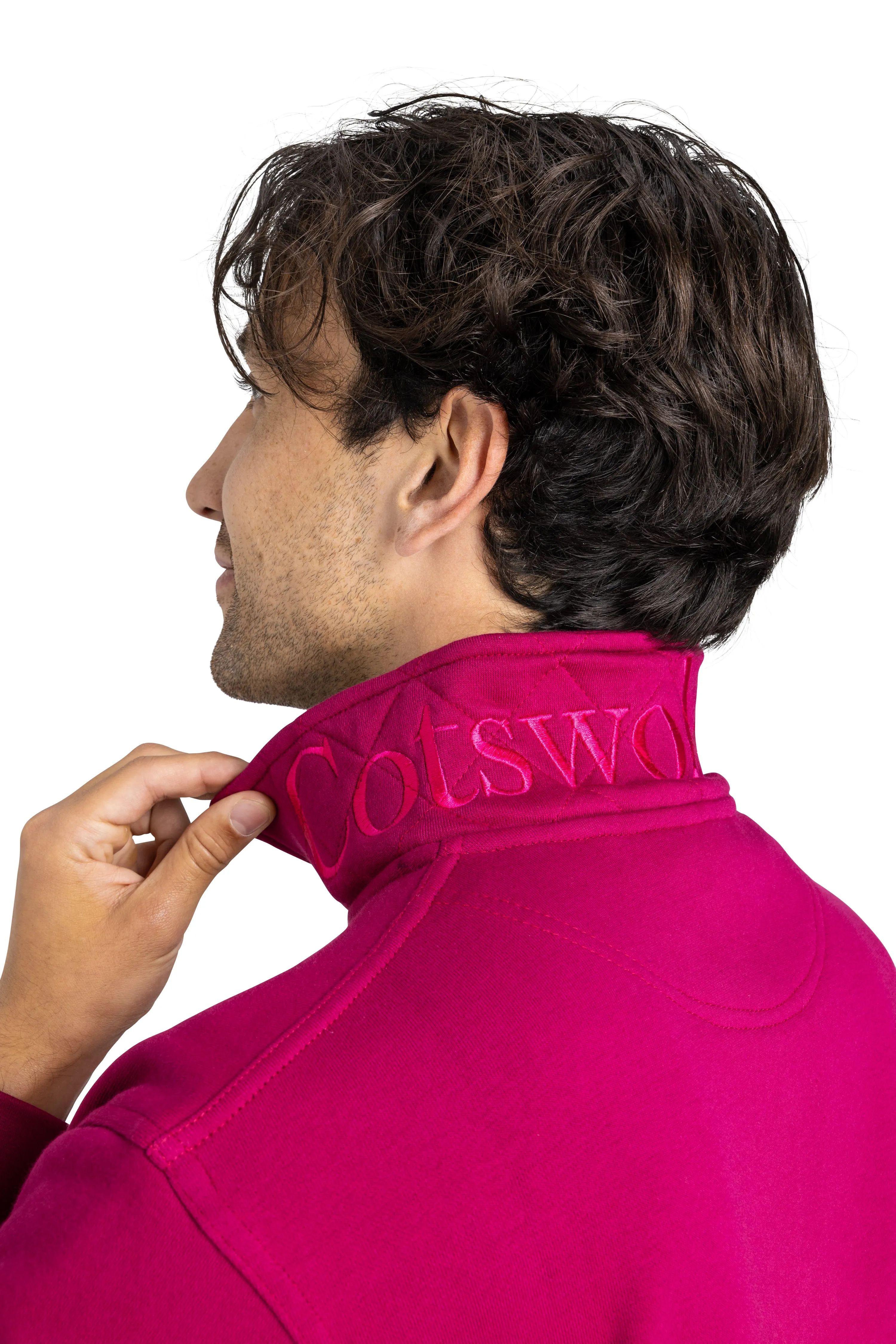Tetbury Quarter Zip | Raspberry sold by Cotswold Fox product image thumbnail 5