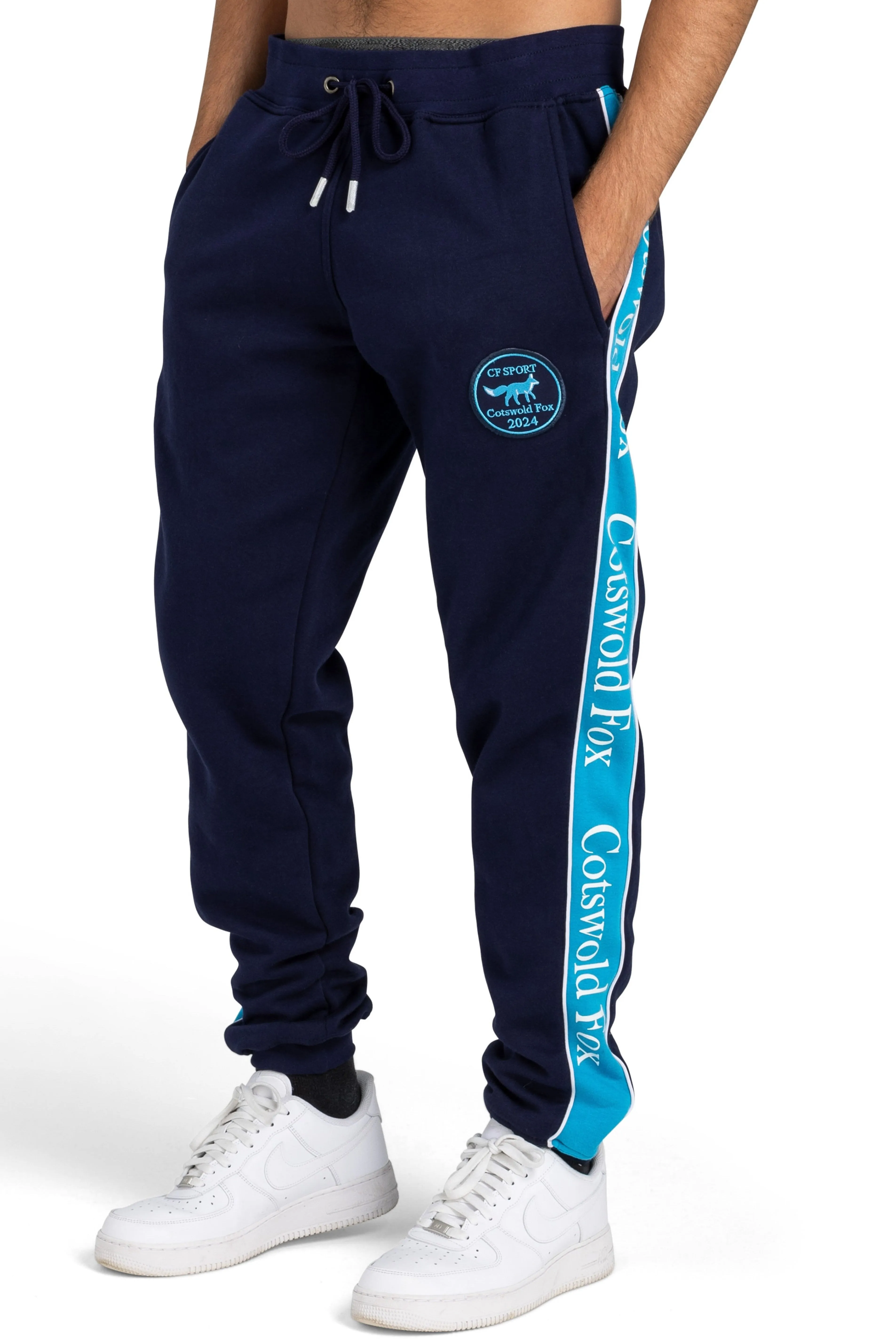 Unisex Cheltenham Joggers | Navy & Blue sold by Cotswold Fox