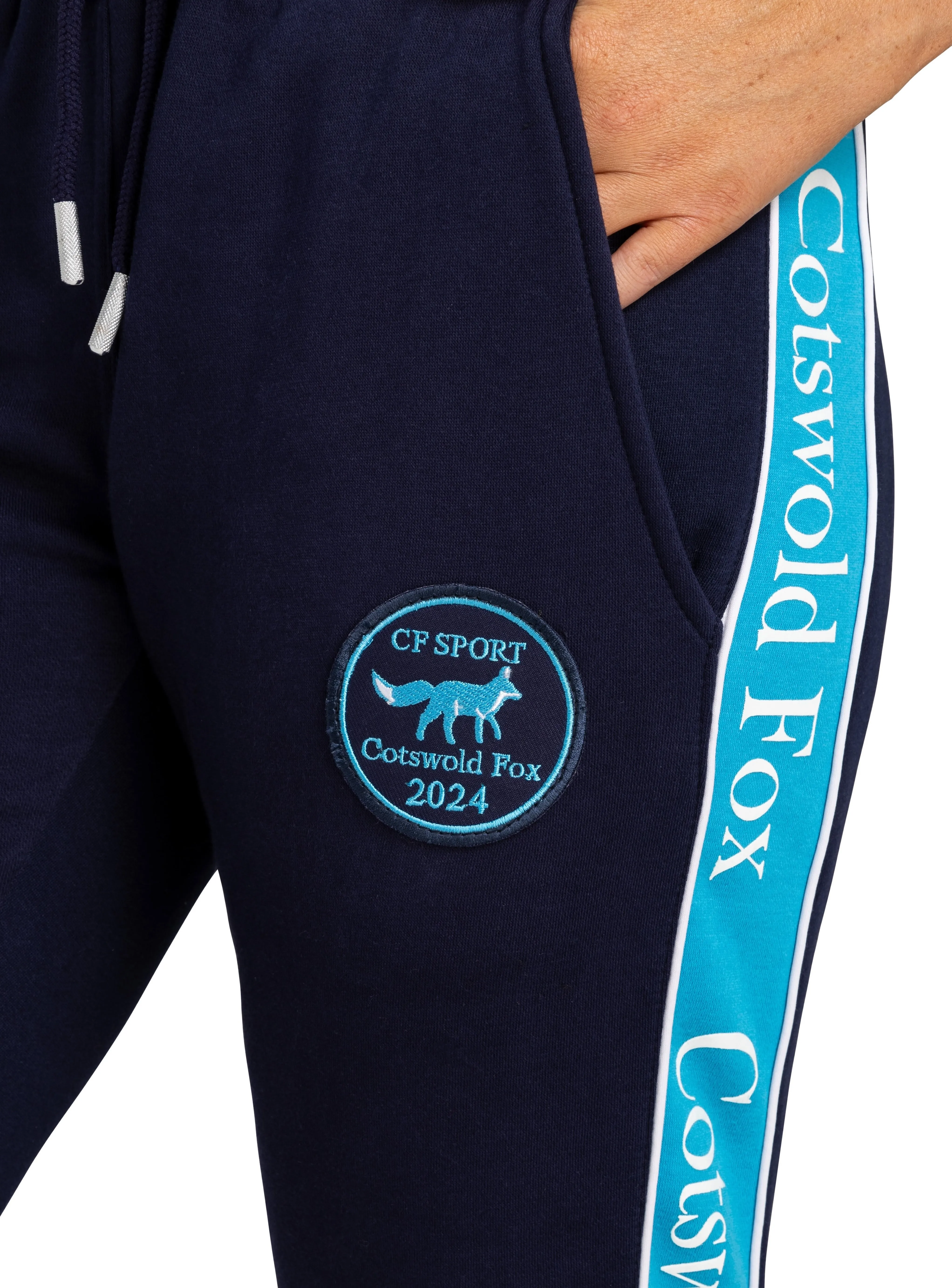 Unisex Cheltenham Joggers | Navy & Blue sold by Cotswold Fox product image thumbnail 4