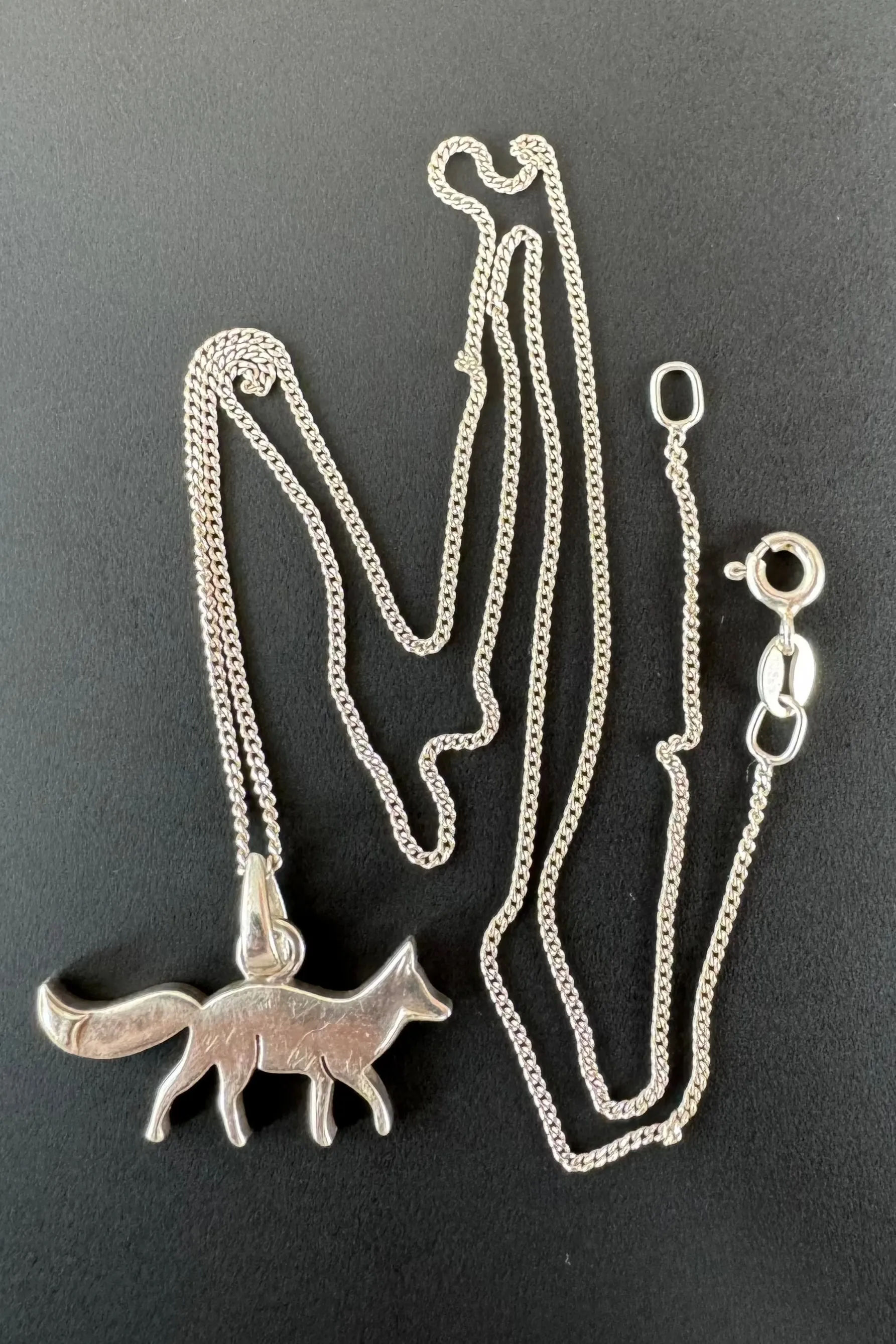Sterling Silver Fox Necklace sold by Cotswold Fox product image thumbnail 3