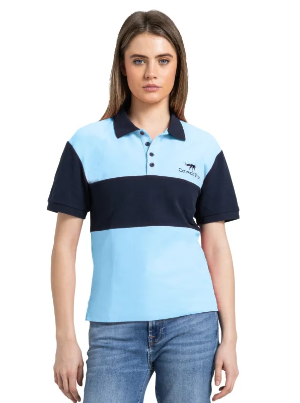 Kingham Polo Shirt | Cornflower sold by Cotswold Fox