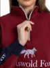 Cheltenham Unisex Quarter Zip | Burgundy sold by Cotswold Fox