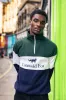 Cirencester Unisex Quarter Zip | Green sold by Cotswold Fox