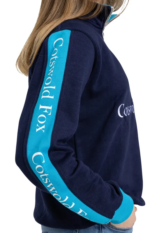 Cheltenham Unisex Quarter Zip | Navy sold by Cotswold Fox