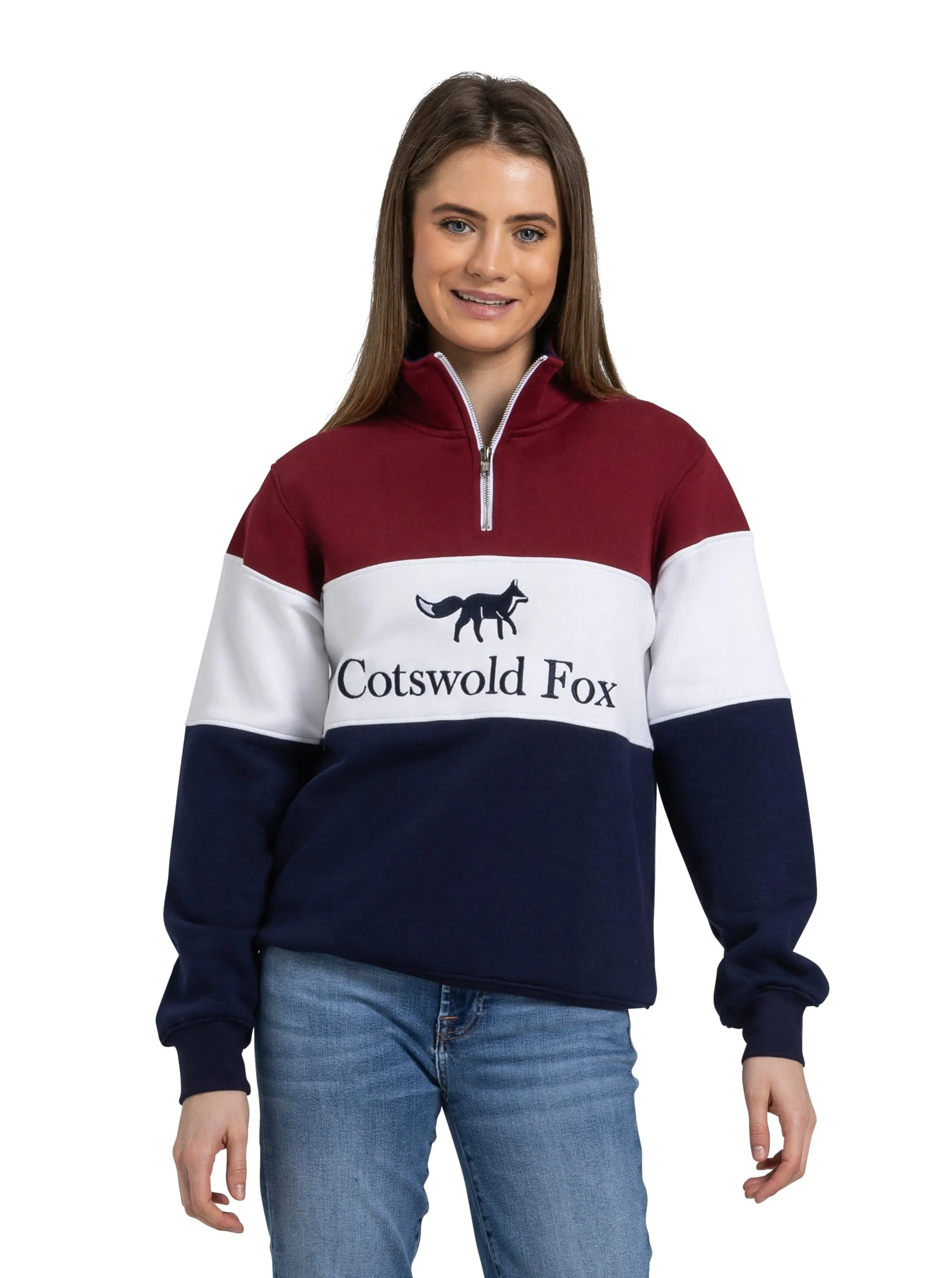 Cirencester Quarter Zip | Burgundy sold by Cotswold Fox product image thumbnail 5