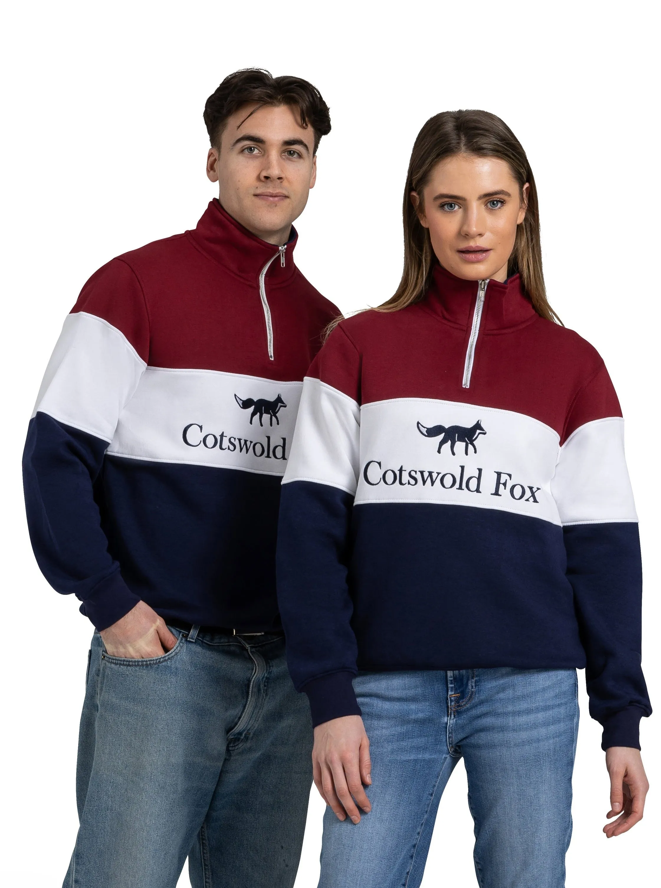 Cirencester Quarter Zip | Burgundy sold by Cotswold Fox product image thumbnail 2