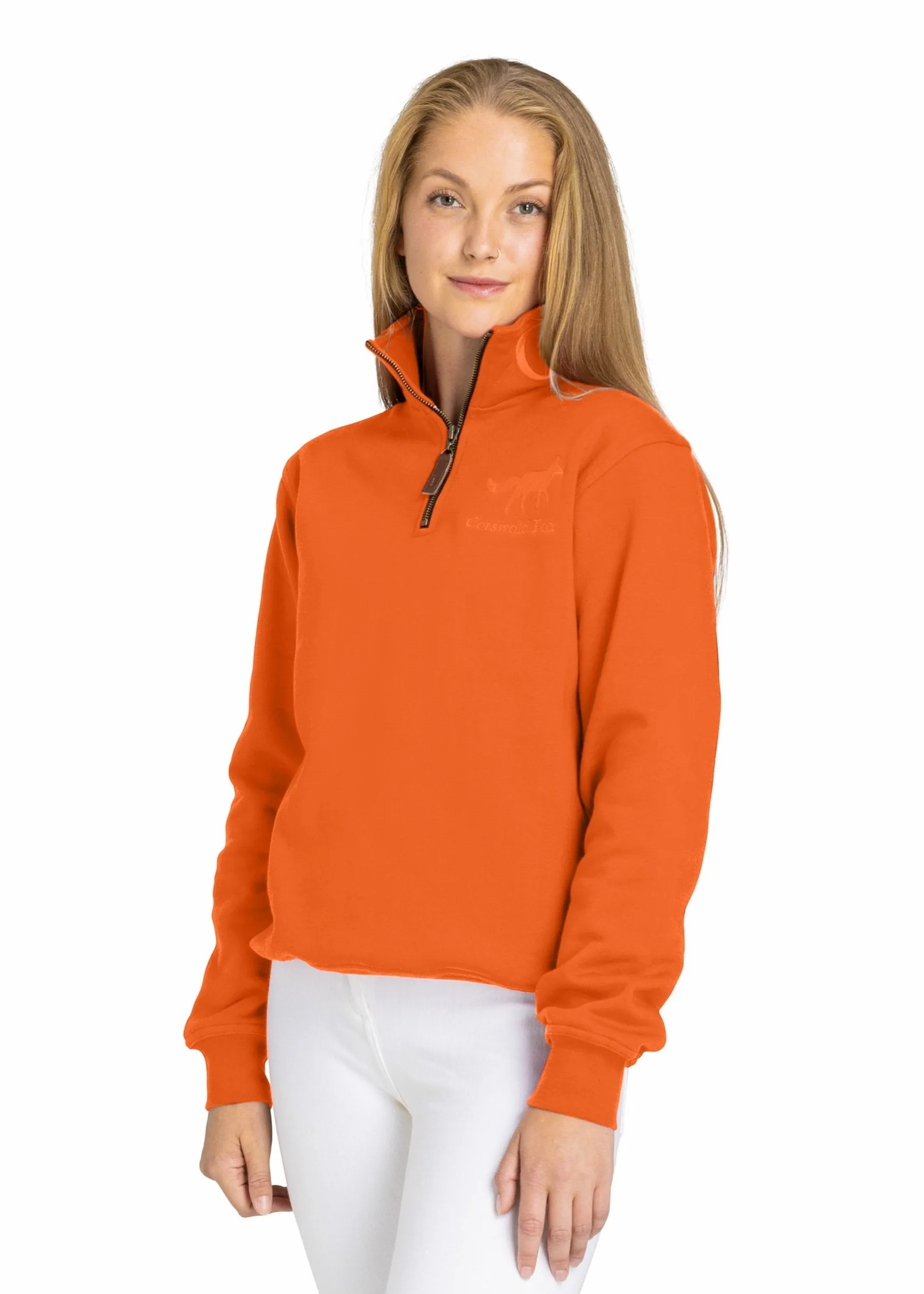 Tetbury Quarter Zip | Pale Orange sold by Cotswold Fox product image thumbnail 2