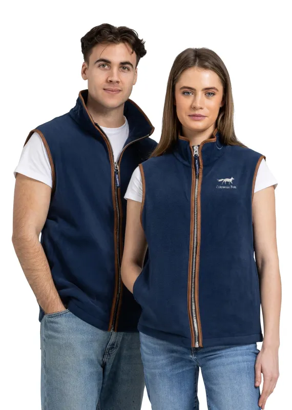 Unisex Fleece Gilet | Navy sold by Cotswold Fox