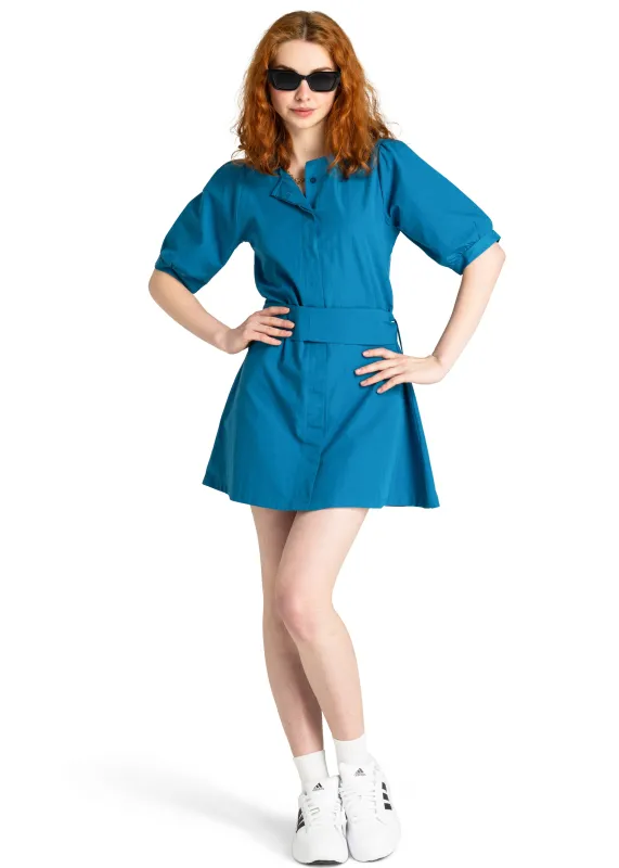 Snowshill Dress | Petrol Blue sold by Cotswold Fox