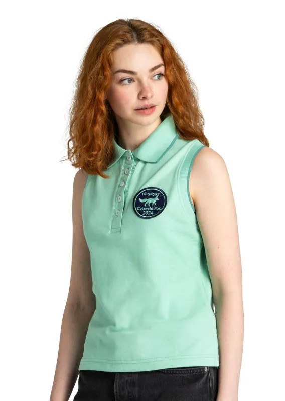 Sleeveless Polo Shirt | Mint sold by Cotswold Fox