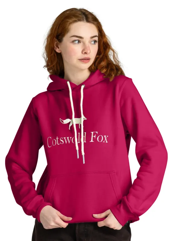 Heritage Unisex Hoodie | Raspberry sold by Cotswold Fox
