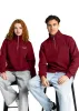 Tetbury Unisex Quarter Zip | Burgundy sold by Cotswold Fox