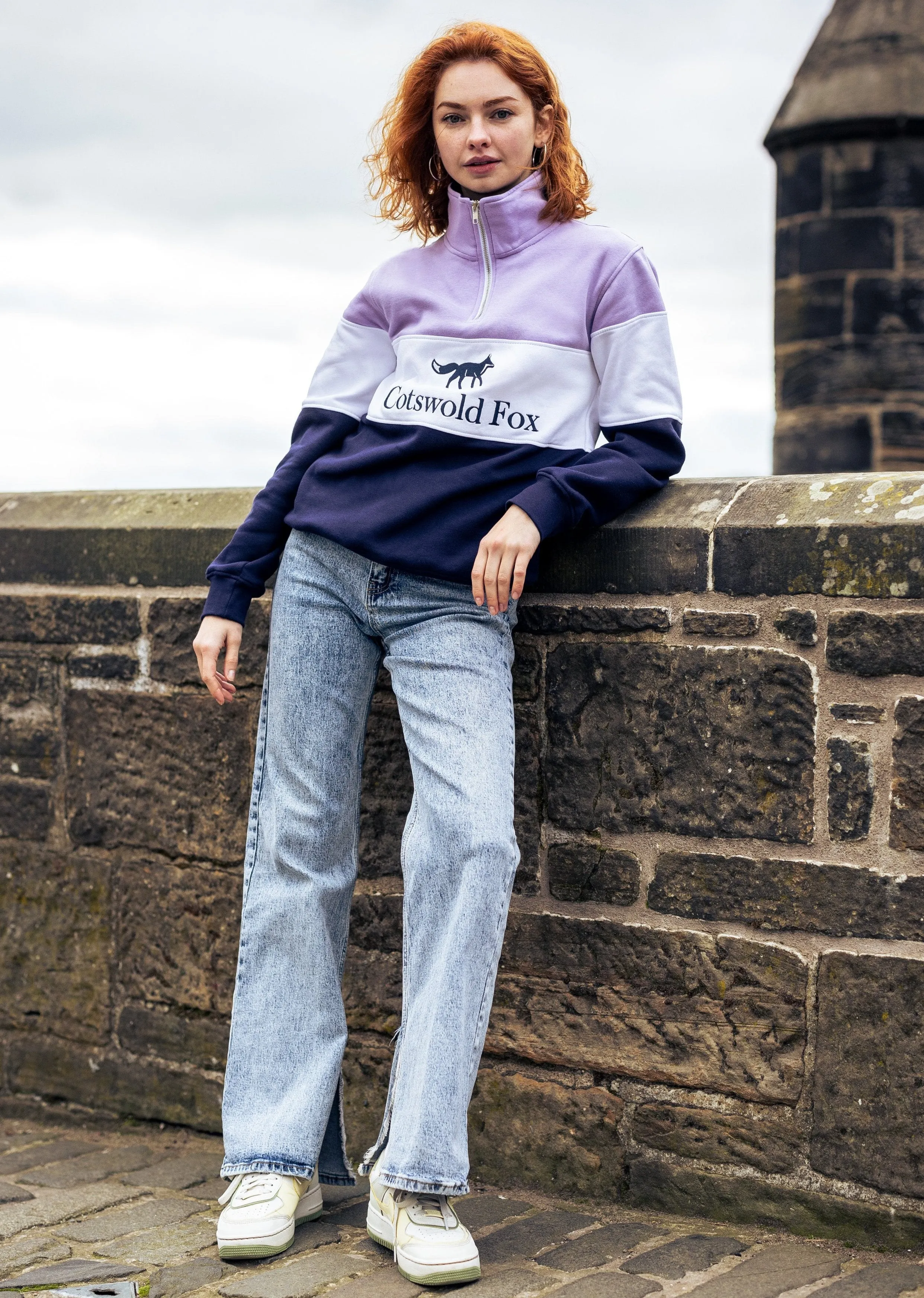 Cirencester Quarter Zip | Lilac sold by Cotswold Fox product image thumbnail 5