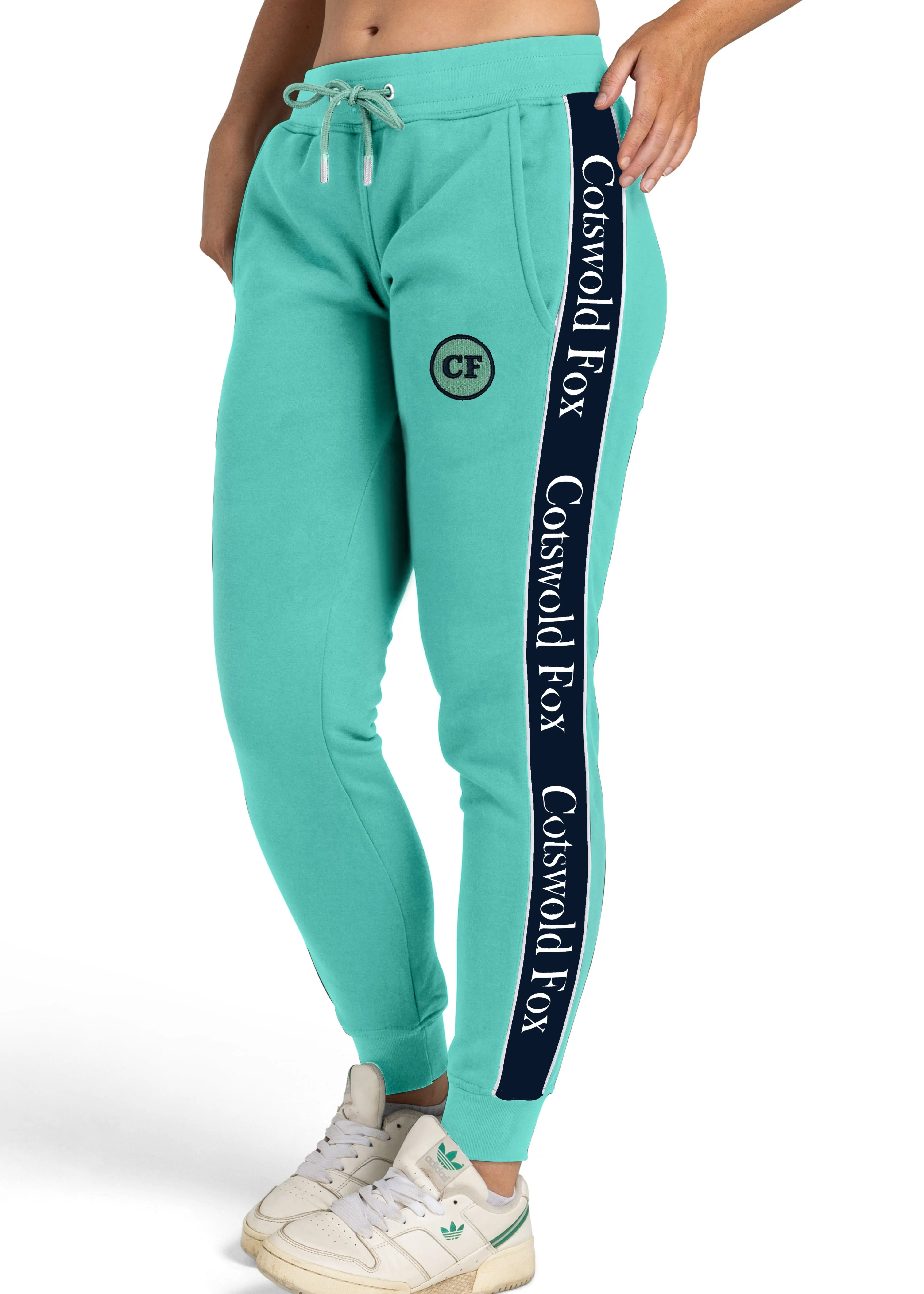 Unisex Cheltenham Joggers | Mint & Navy sold by Cotswold Fox