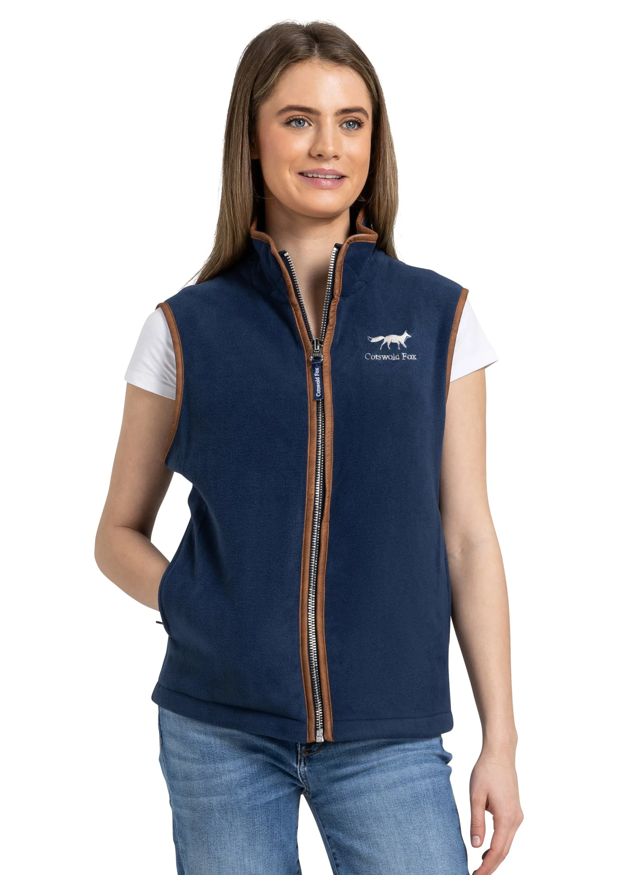 Fleece Gilet | Navy sold by Cotswold Fox product image thumbnail 3