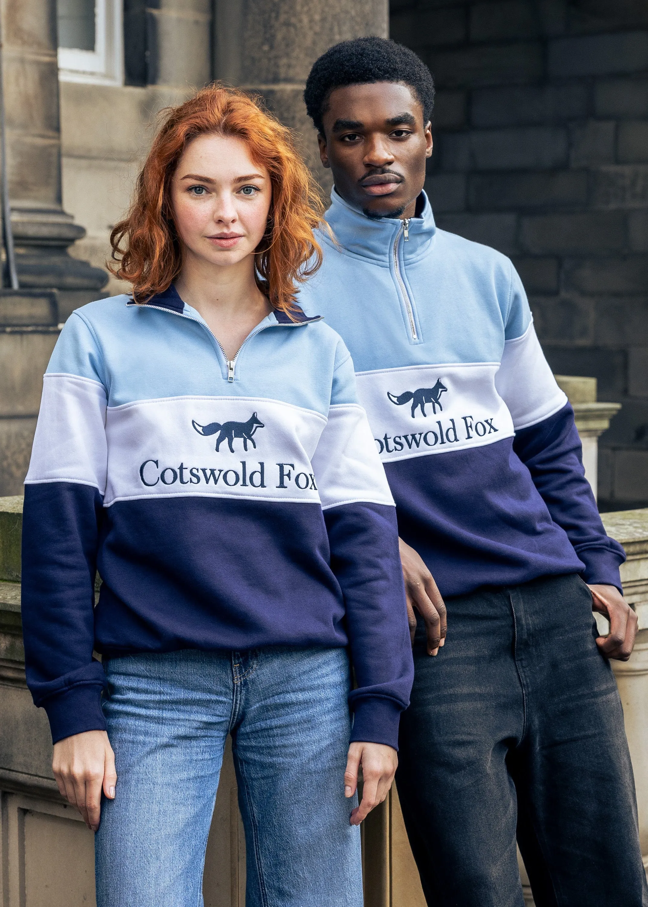 Cirencester Quarter Zip | Cornflower Blue sold by Cotswold Fox product image thumbnail 3