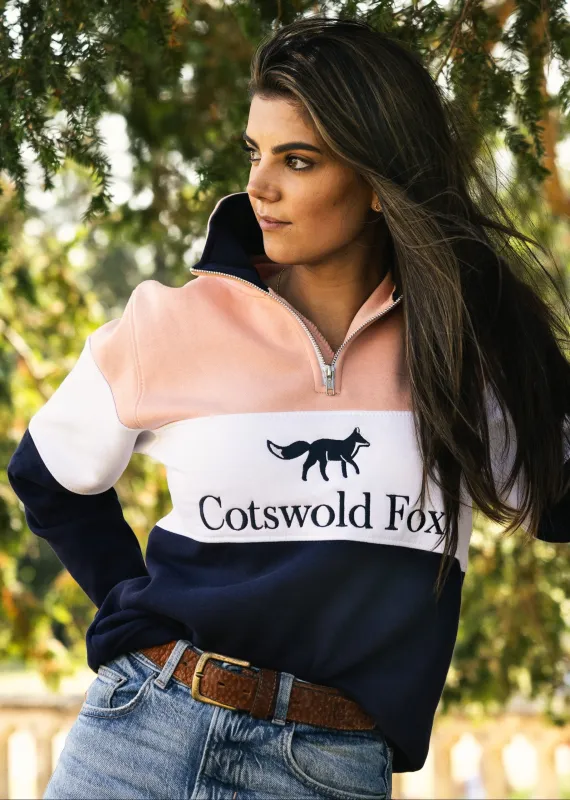 Cirencester Quarter Zip | Pink sold by Cotswold Fox