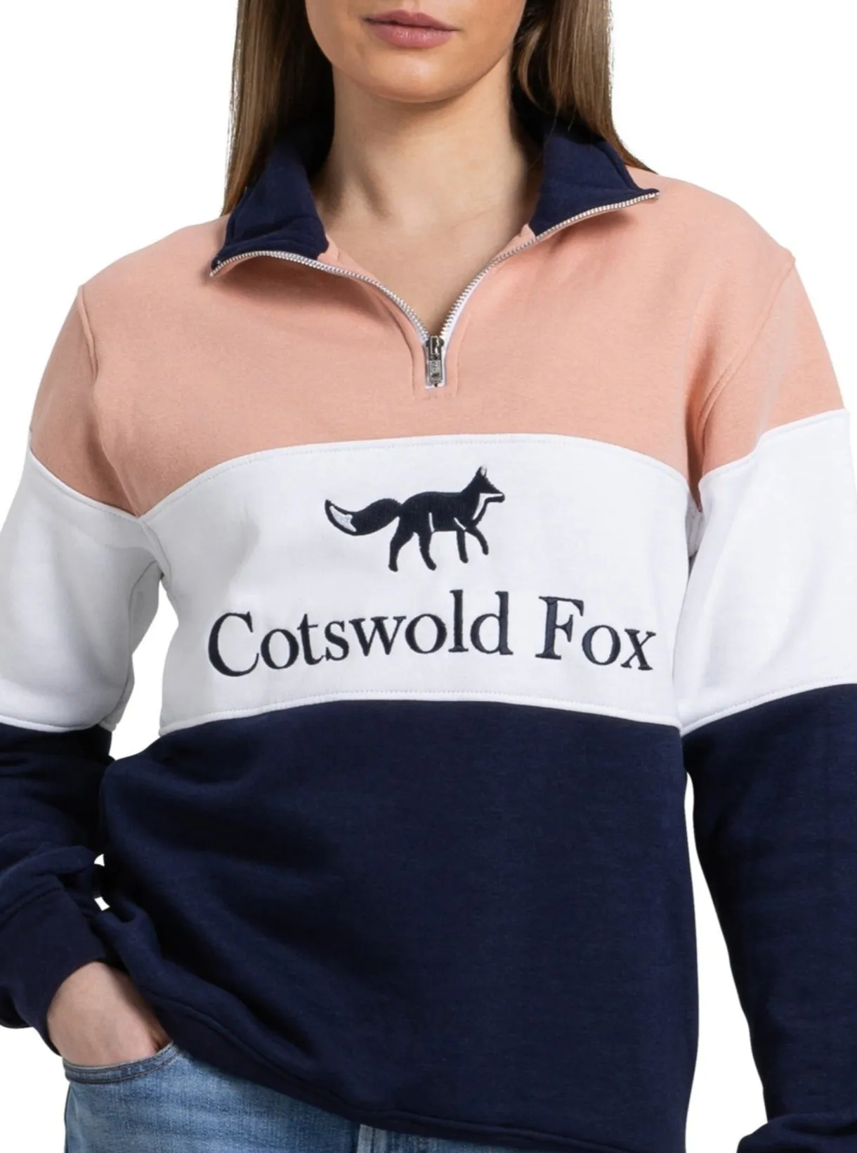 Cirencester Quarter Zip | Pink sold by Cotswold Fox product image thumbnail 2