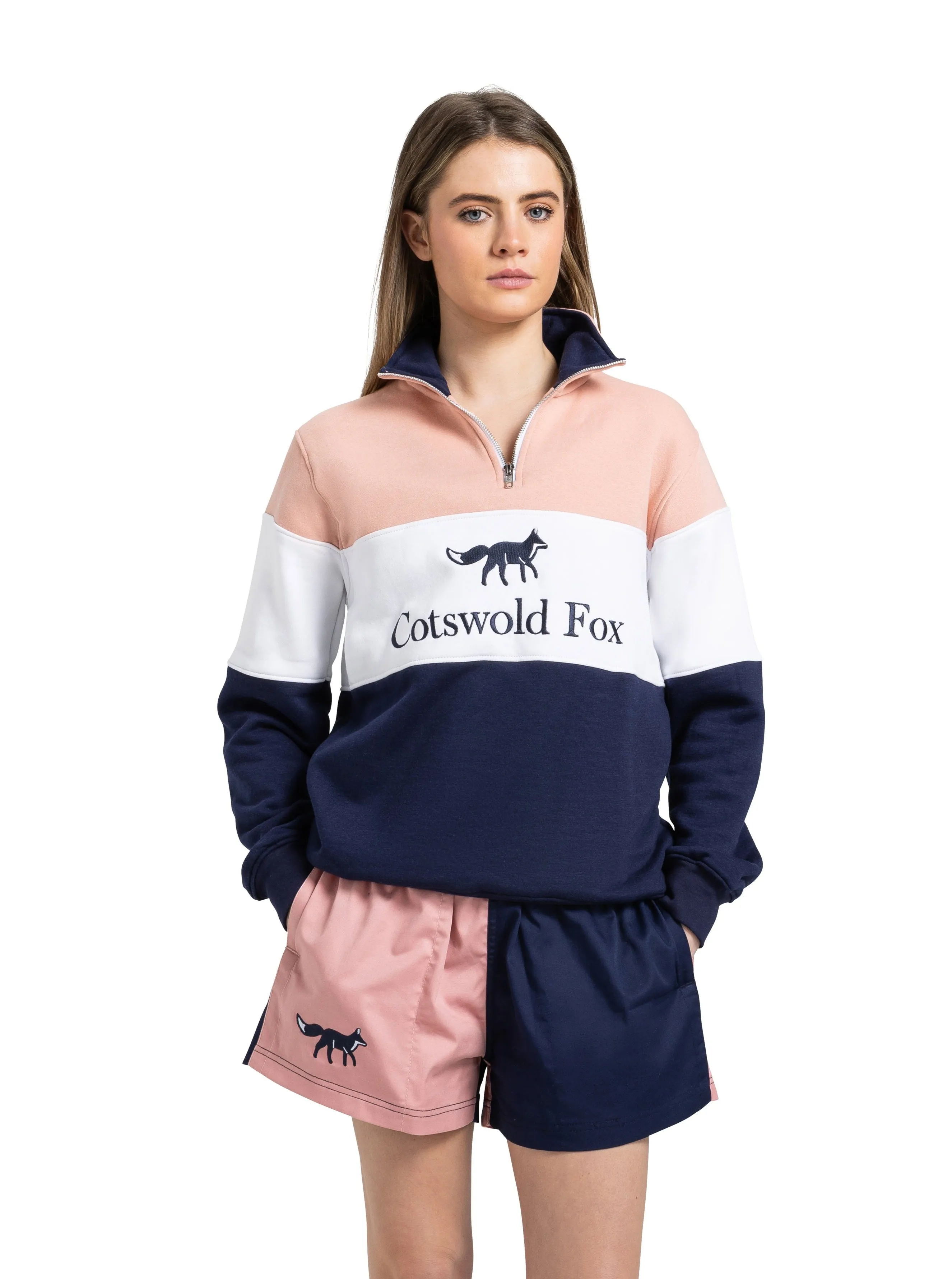 Cirencester Quarter Zip | Pink sold by Cotswold Fox product image thumbnail 3