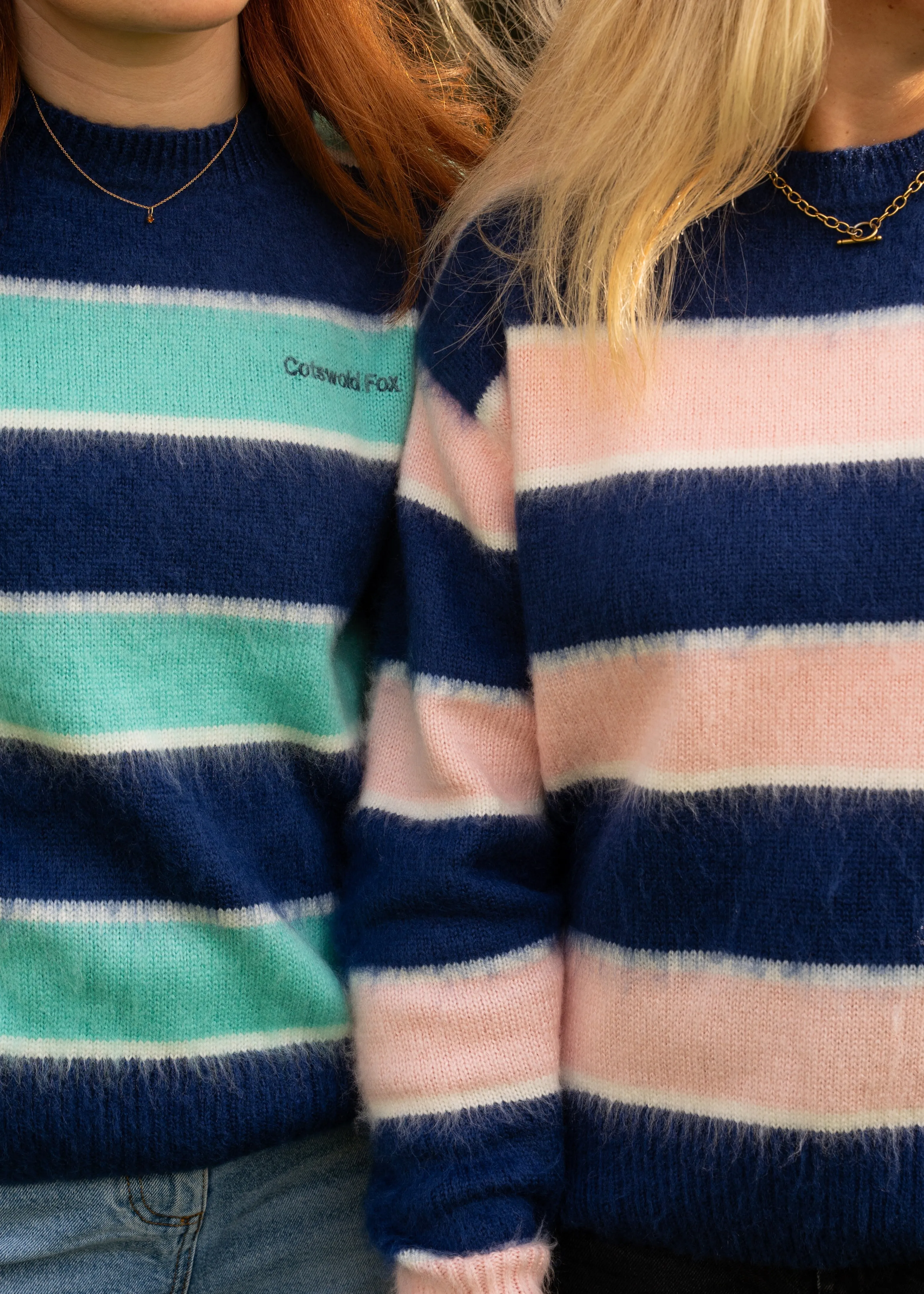 Bourton Stripe Jumper | Mint & Blue sold by Cotswold Fox product image thumbnail 3