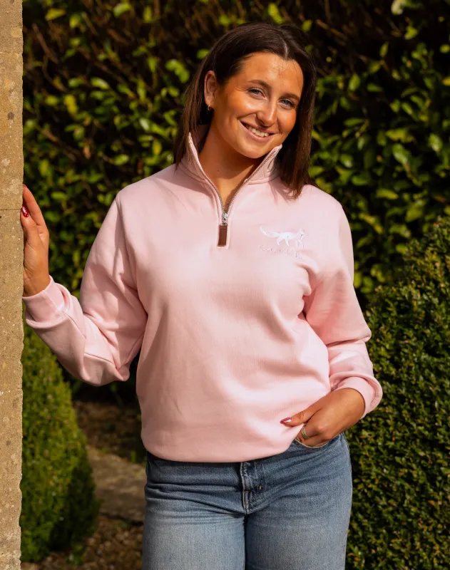 Tetbury Quarter Zip | Pink sold by Cotswold Fox