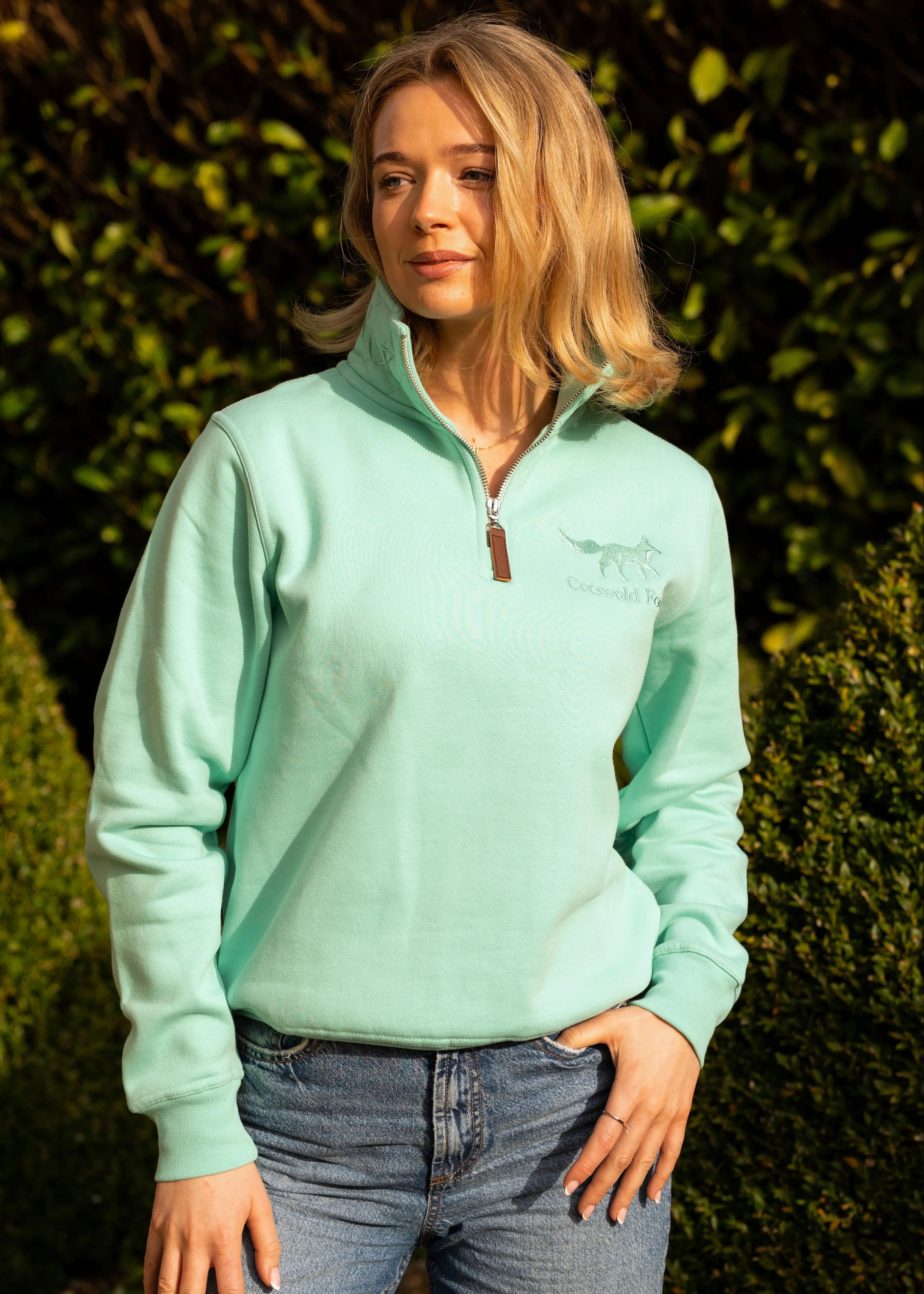 Tetbury Quarter Zip | Mint sold by Cotswold Fox product image thumbnail 4