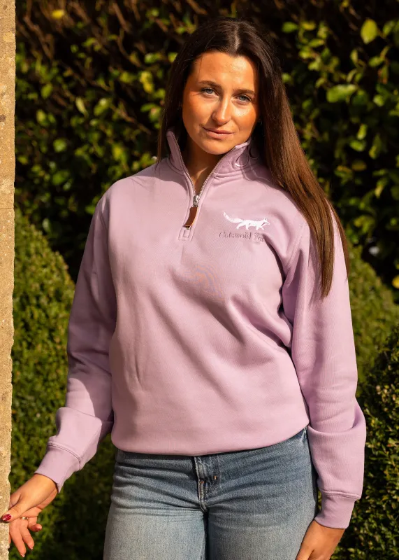 Tetbury Quarter Zip | Lilac sold by Cotswold Fox