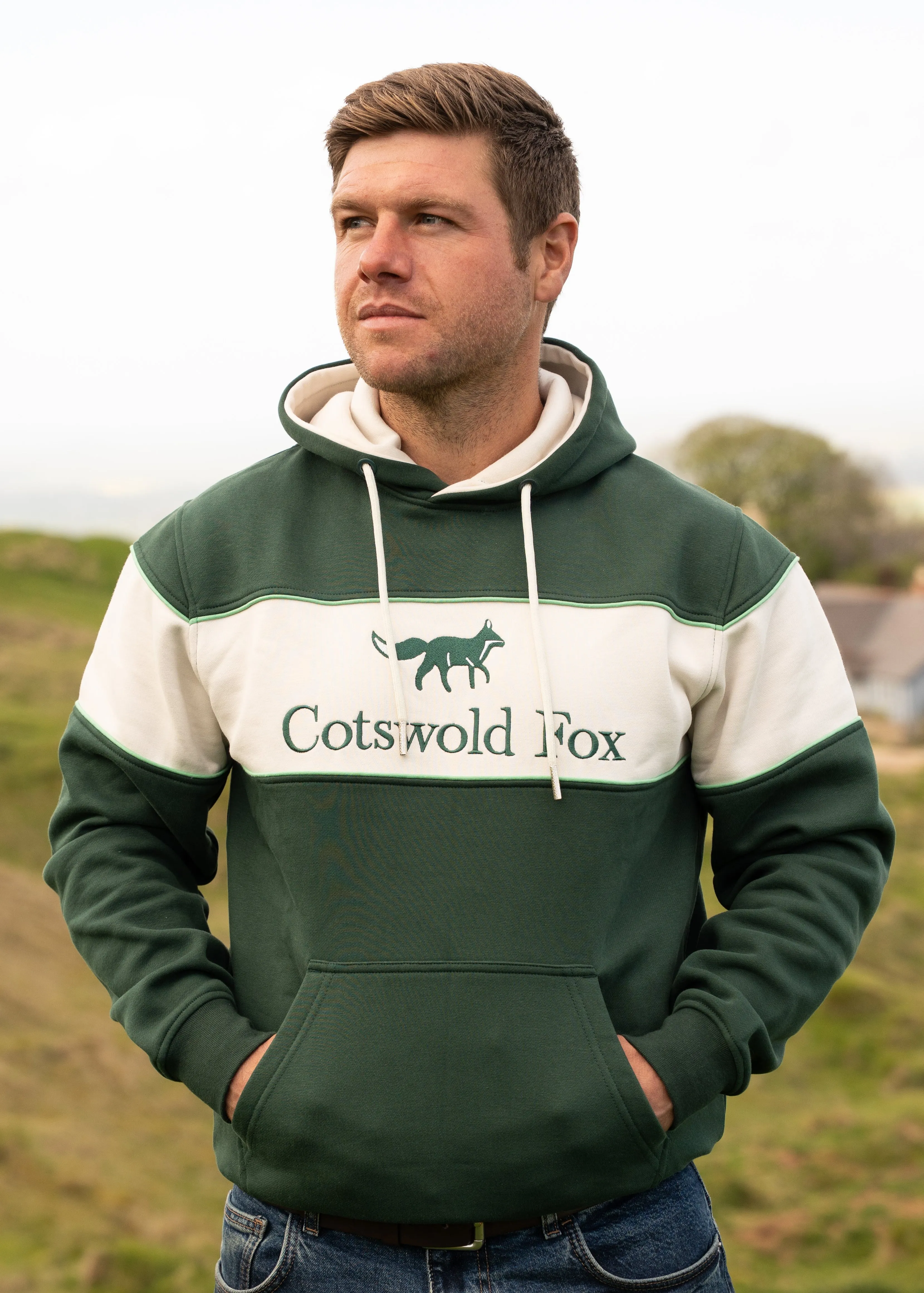 Bibury Hoodie | Green sold by Cotswold Fox product image thumbnail 3