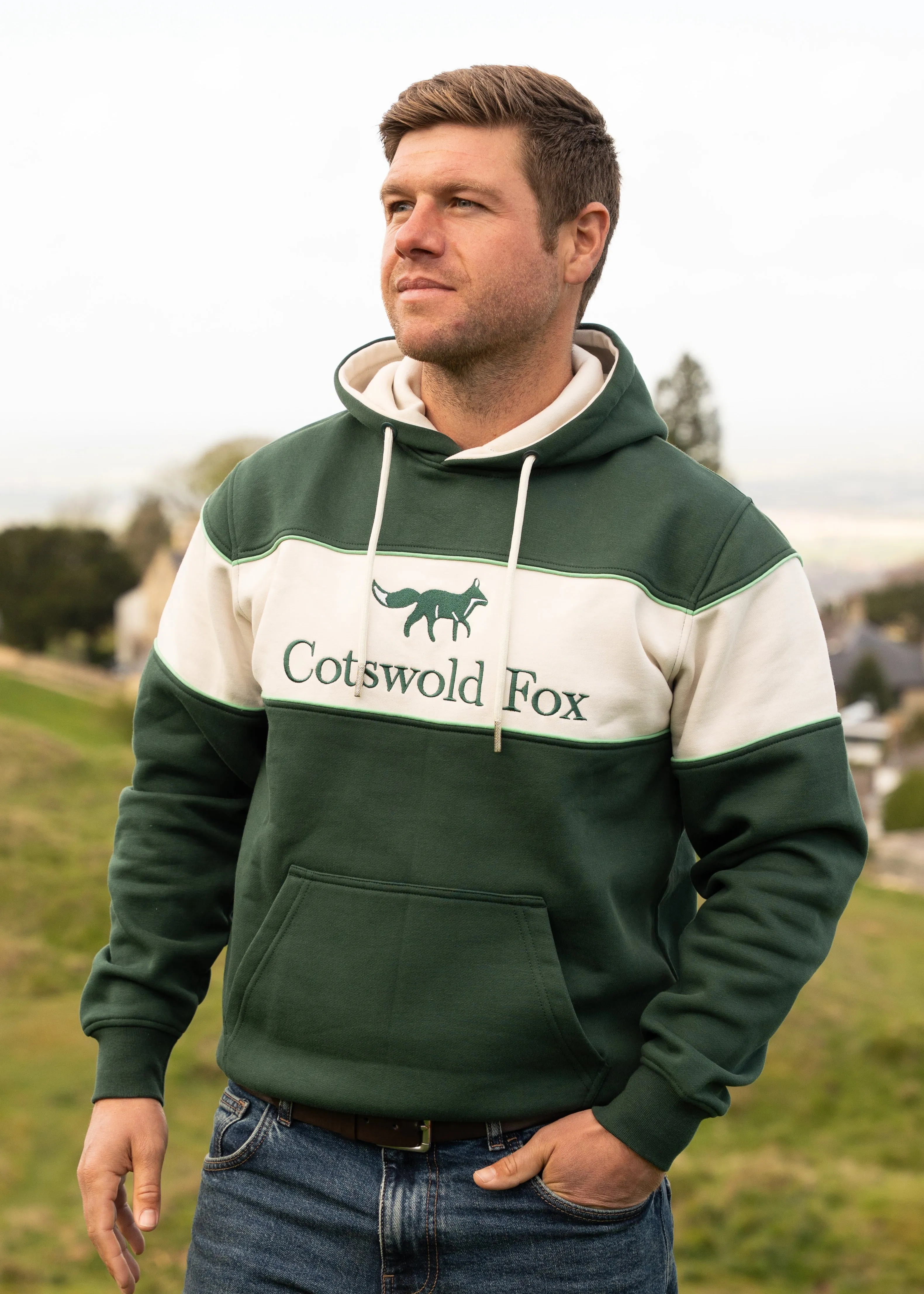 Bibury Hoodie | Green sold by Cotswold Fox product image thumbnail 4