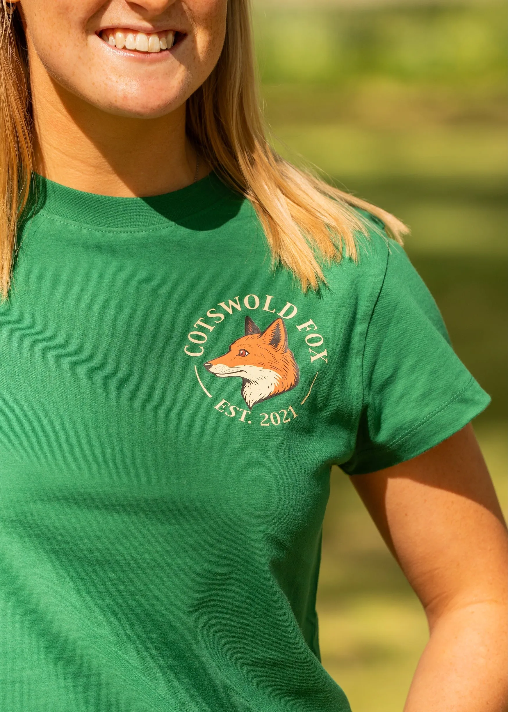 Burford T-Shirt | Green sold by Cotswold Fox product image thumbnail 3