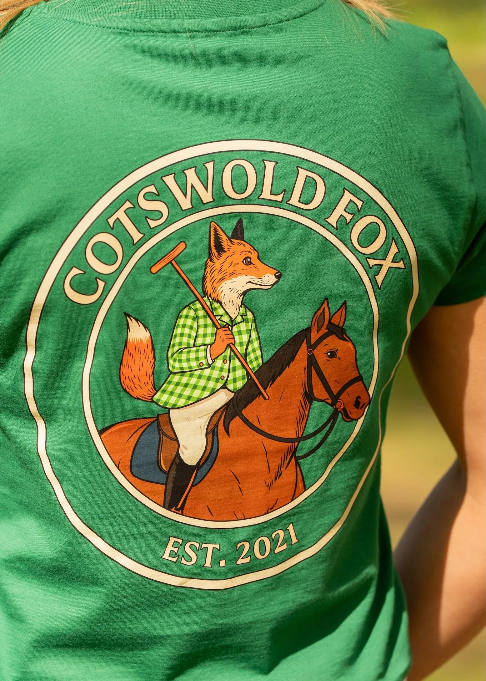 Burford T-Shirt | Green sold by Cotswold Fox product image thumbnail 4