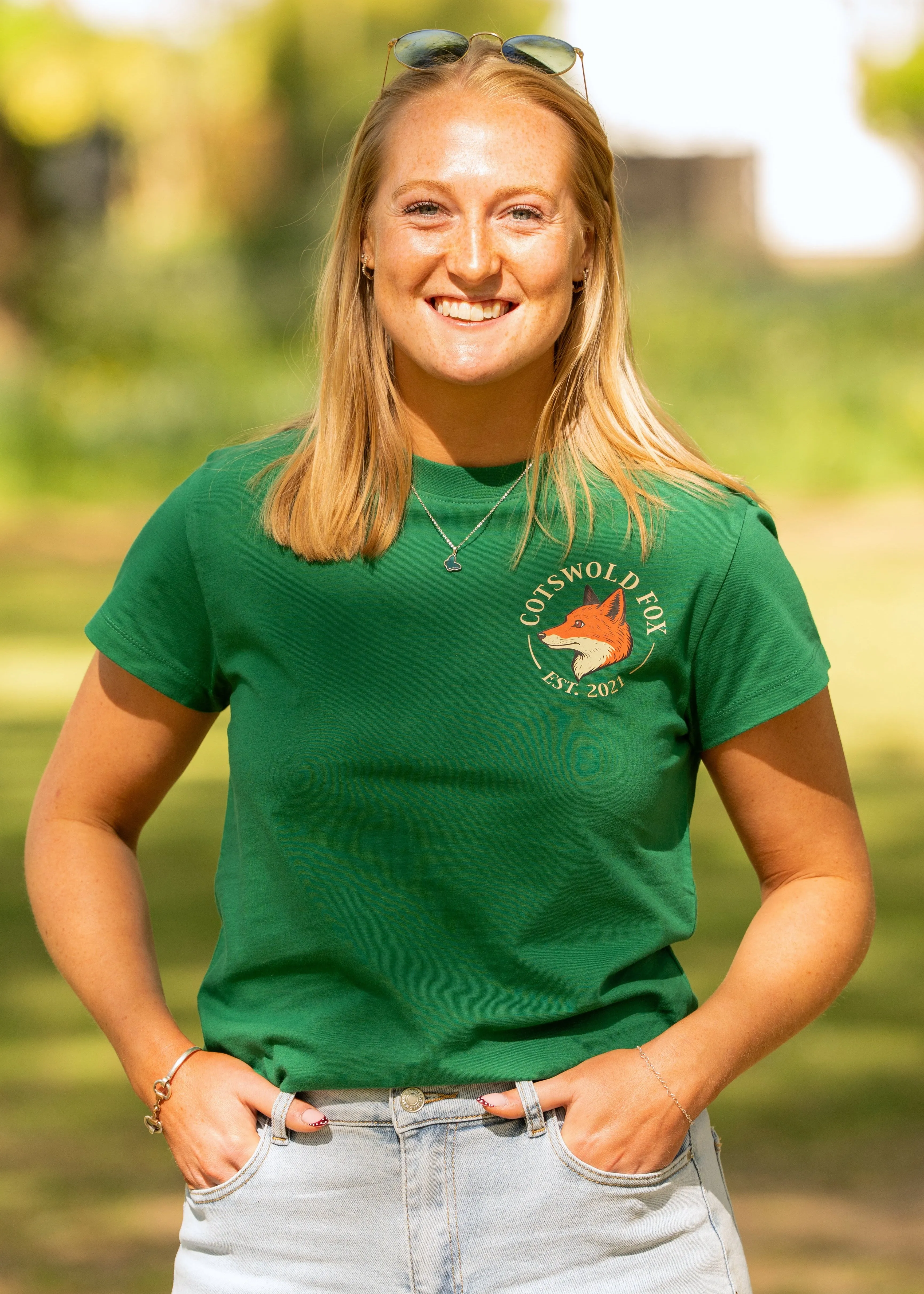 Burford T-Shirt | Green sold by Cotswold Fox product image thumbnail 2