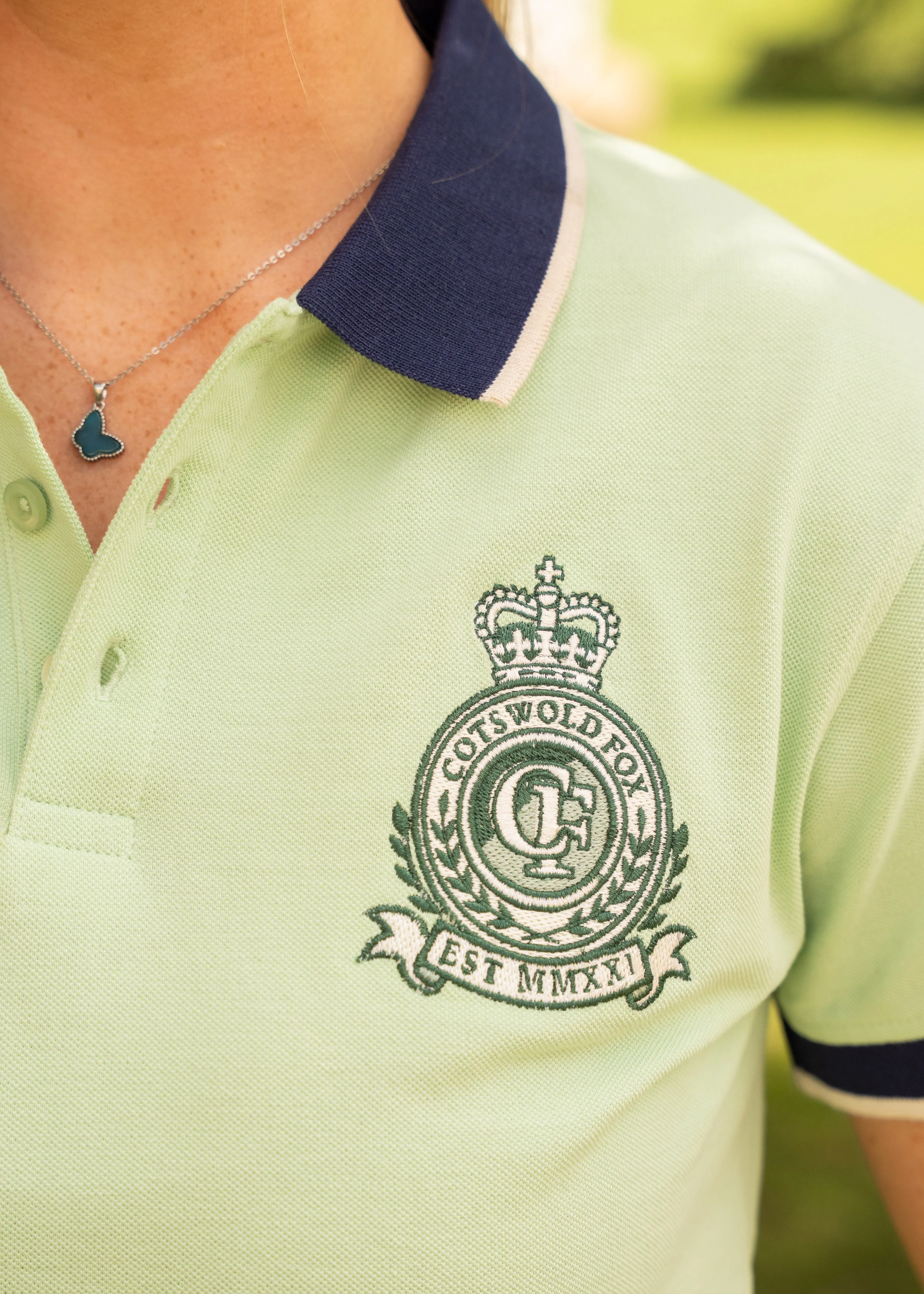 Heritage Polo Shirt | Washed Mint sold by Cotswold Fox product image thumbnail 3