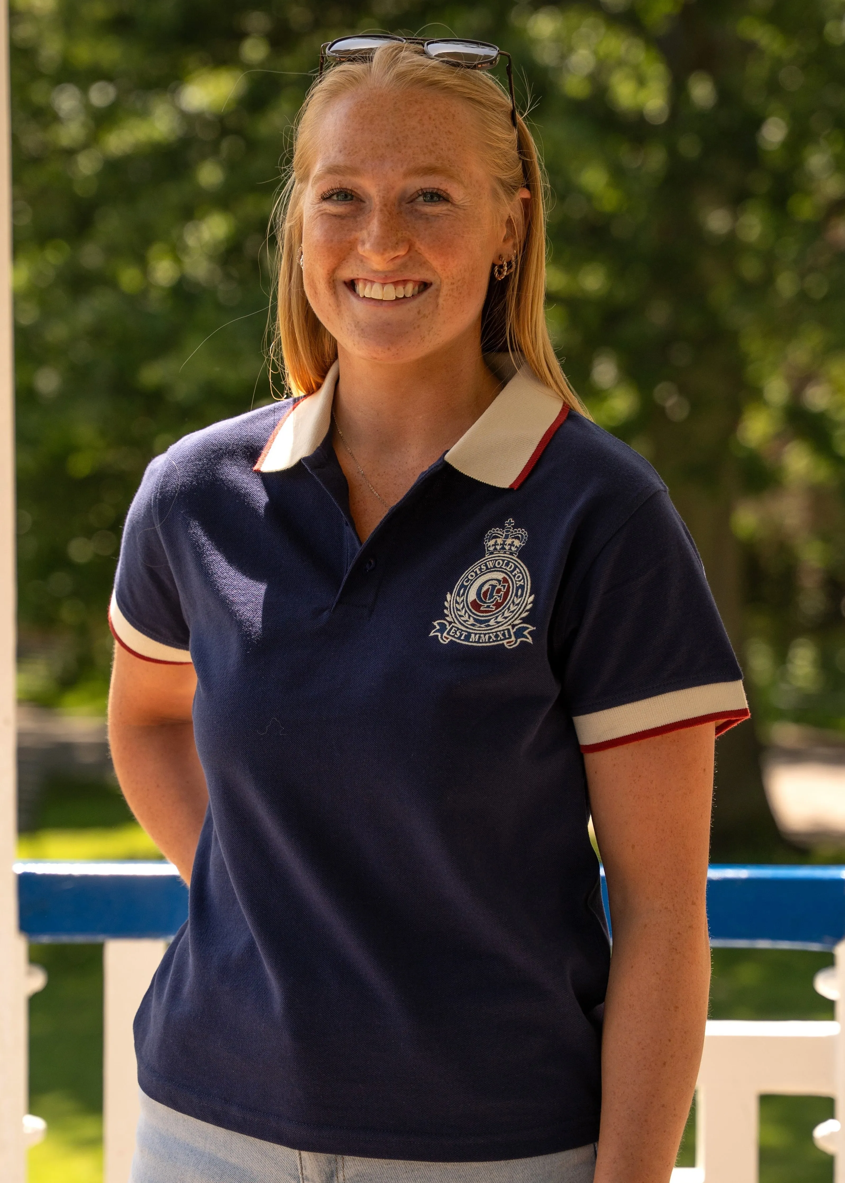Heritage Polo Shirt | Navy sold by Cotswold Fox