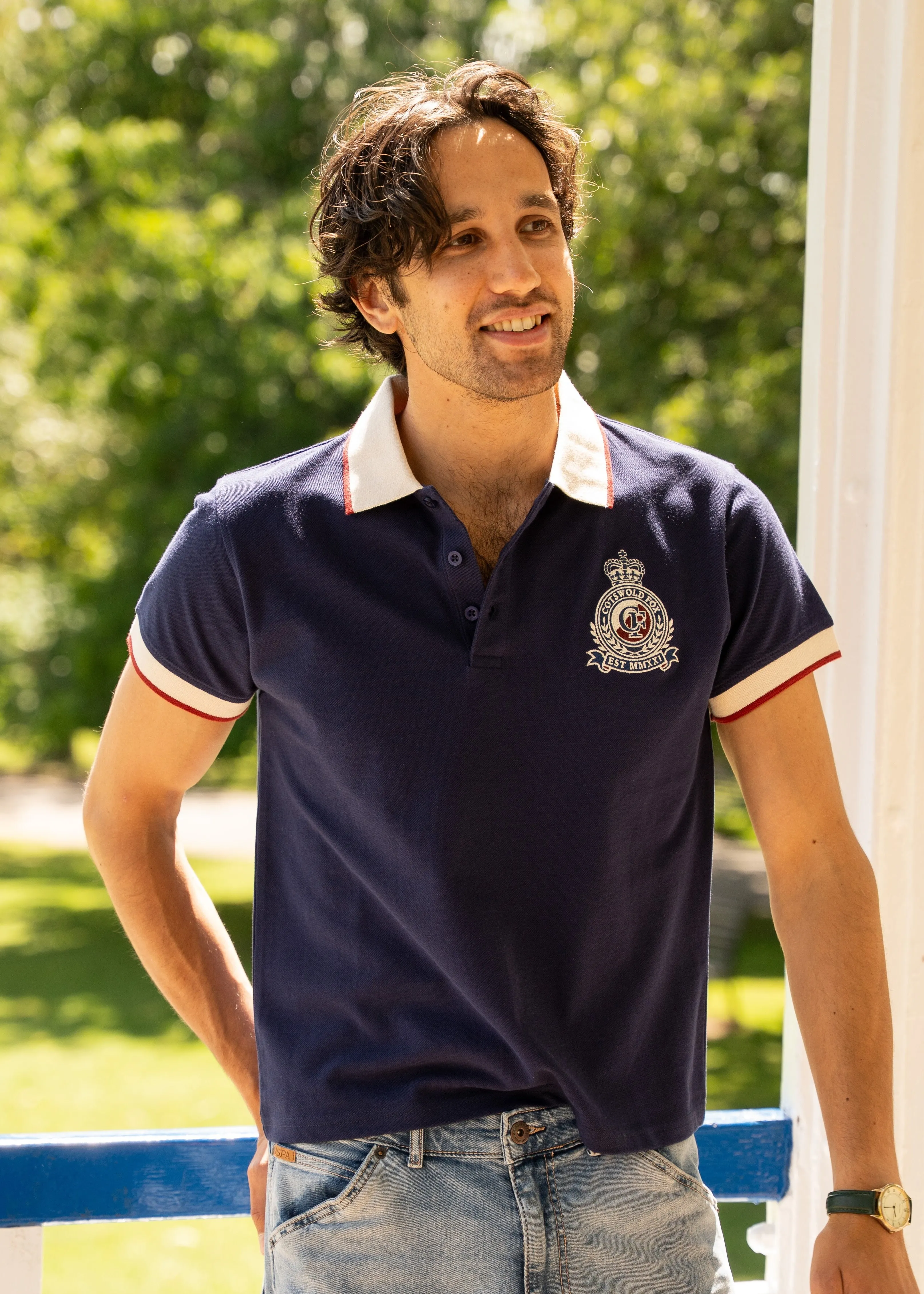 Heritage Polo Shirt | Navy sold by Cotswold Fox product image thumbnail 4