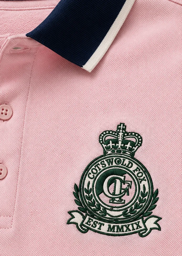 Heritage Polo Shirt | Pink sold by Cotswold Fox product image thumbnail 2