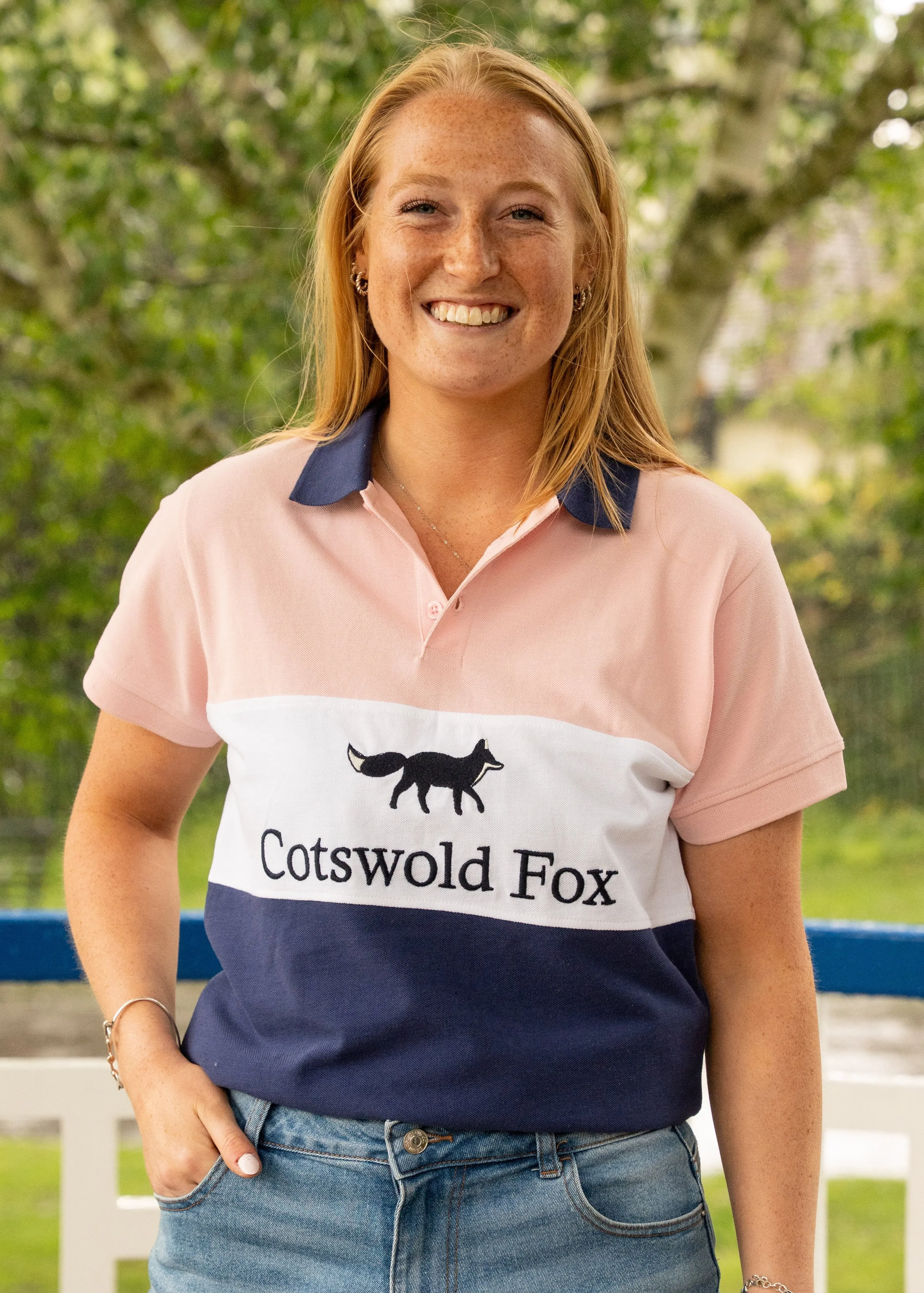 Cirencester Polo Shirt | Pink sold by Cotswold Fox