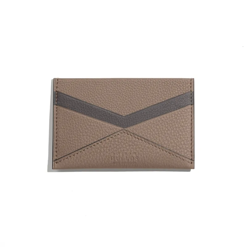 Fontélie Cardholder in Taupe Concerto leather sold by Joseph Duclos