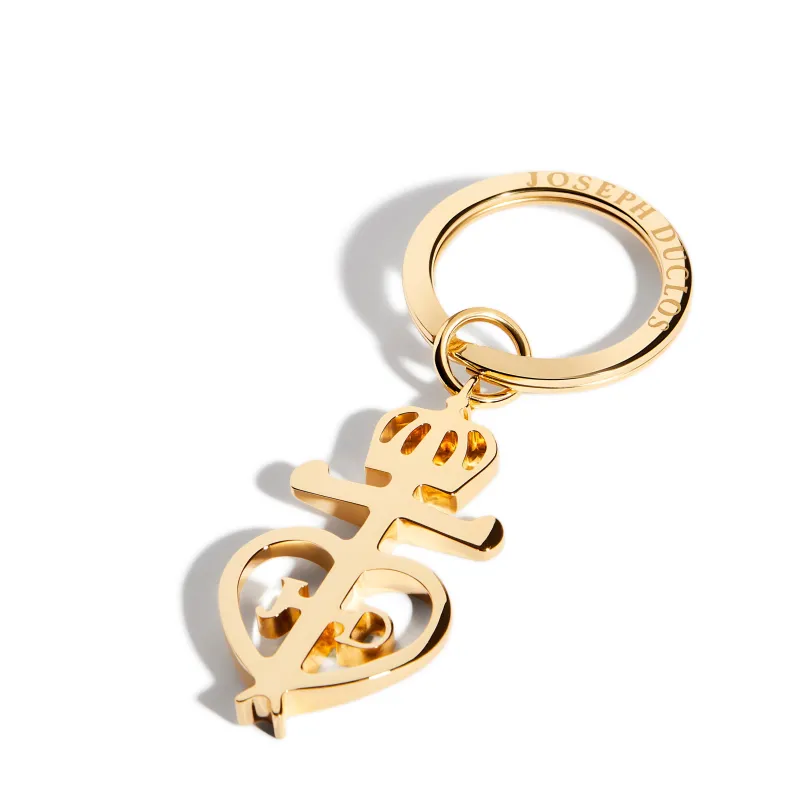 Lectoure Key Ring in Gold plated Brass sold by Joseph Duclos