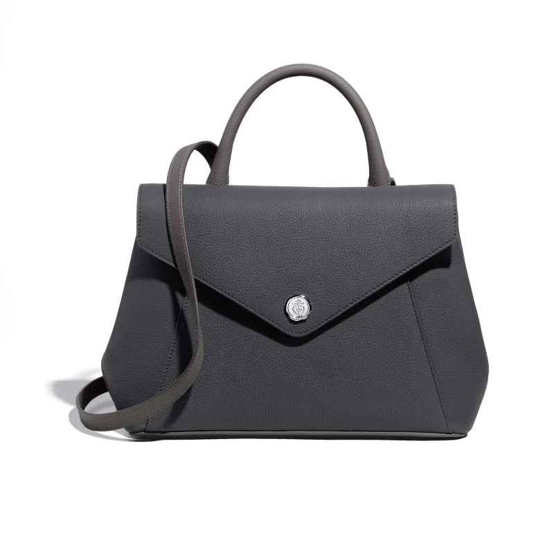 Fontélie Bag in Gris Foncé Concerto leather sold by Joseph Duclos