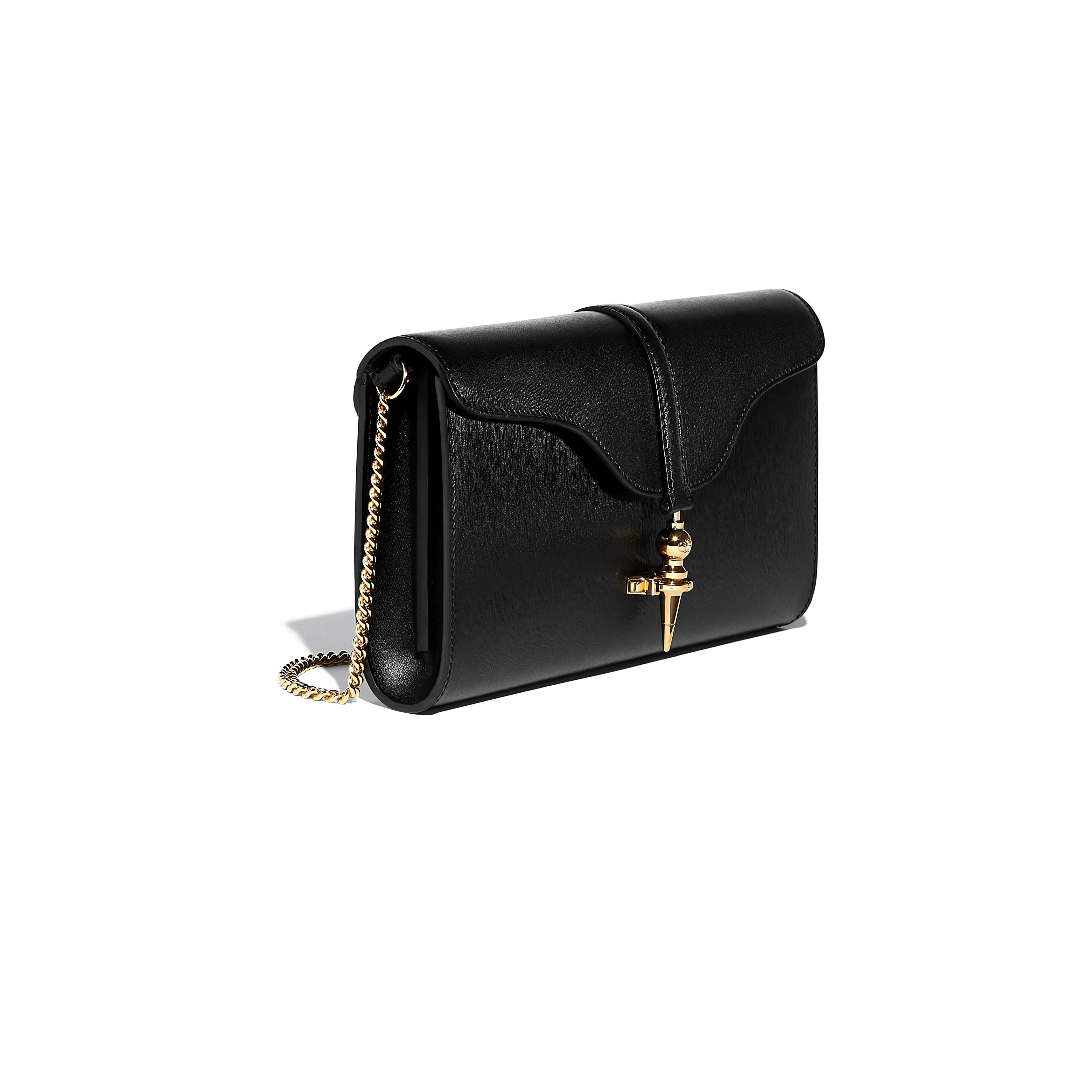 Diane Clutch in Black Lumière Leather sold by Joseph Duclos product image thumbnail 4