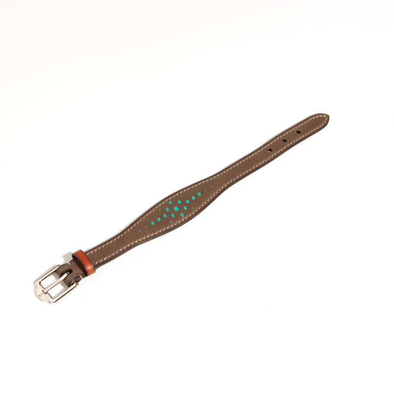 Saint-Clair Ogive Bracelet in Ardoise Héritage leather sold by Joseph Duclos