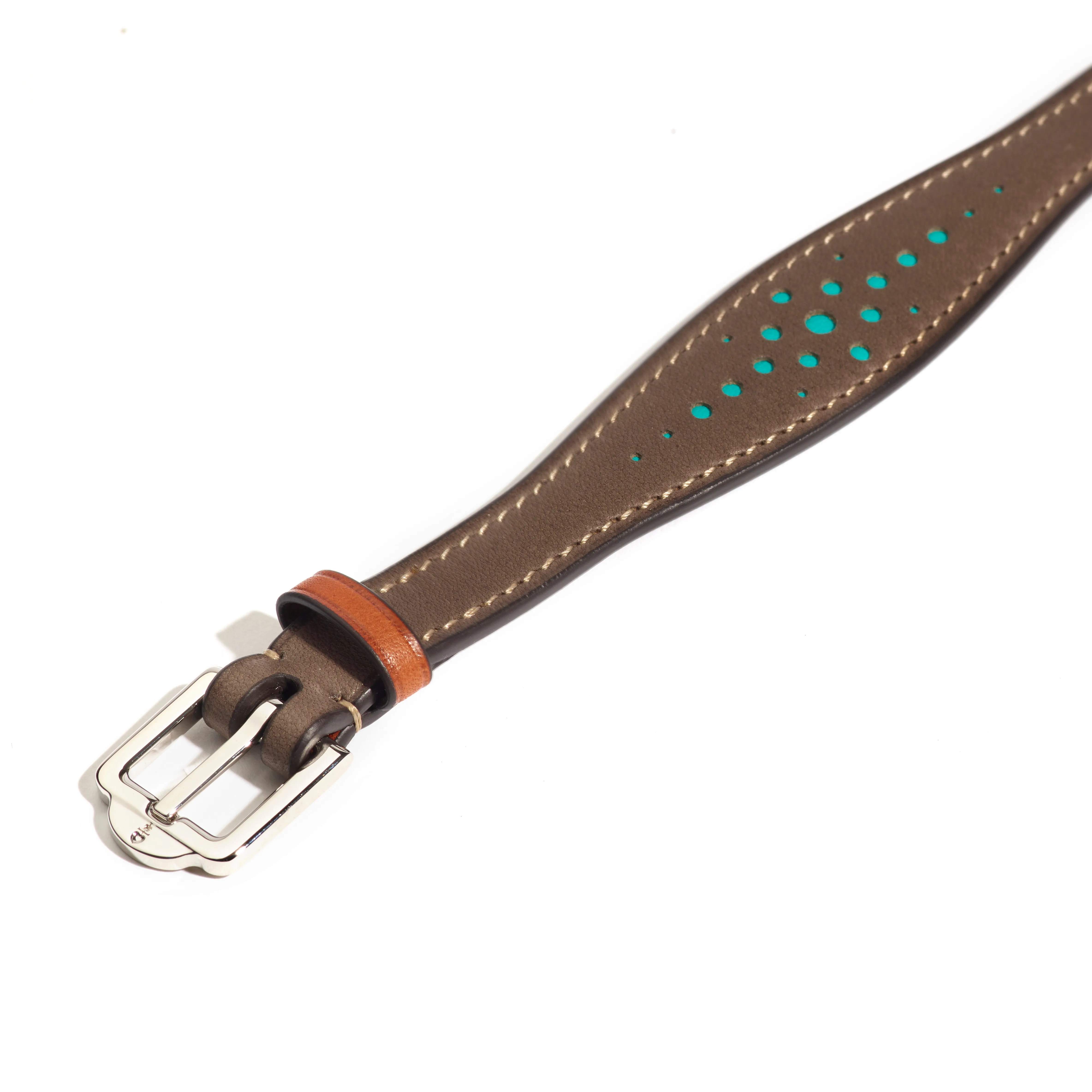 Saint-Clair Ogive Bracelet in Ardoise Héritage leather sold by Joseph Duclos product image thumbnail 3