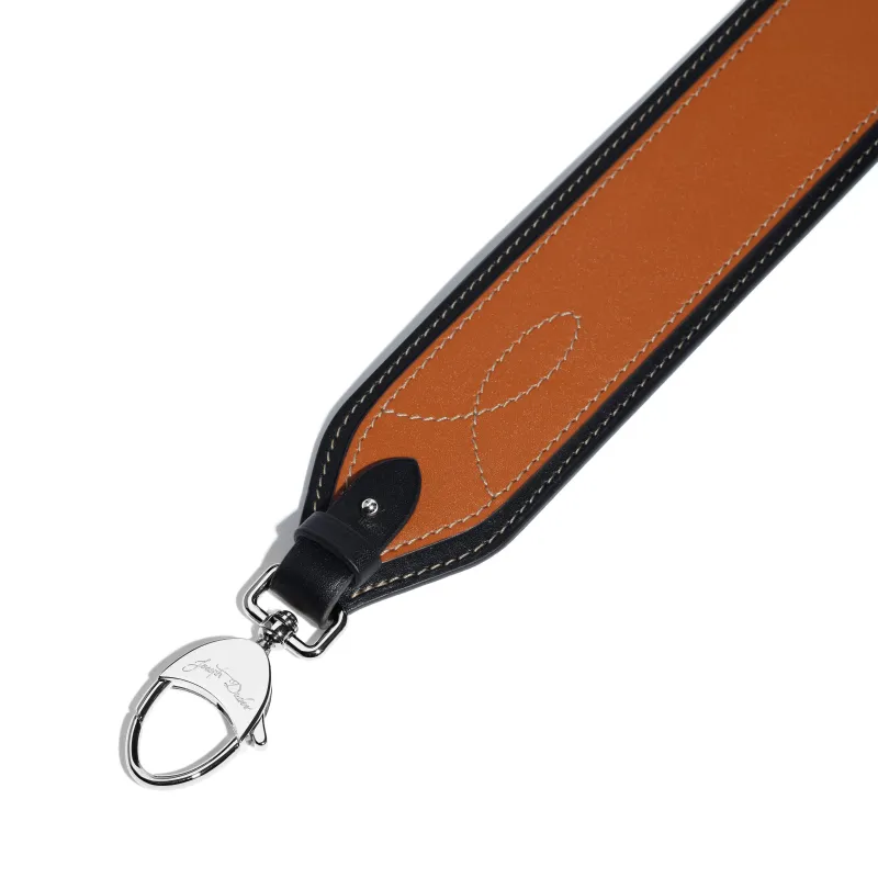 Decorative Stitching Strap in Châtaignier Mezzo leather sold by Joseph Duclos
