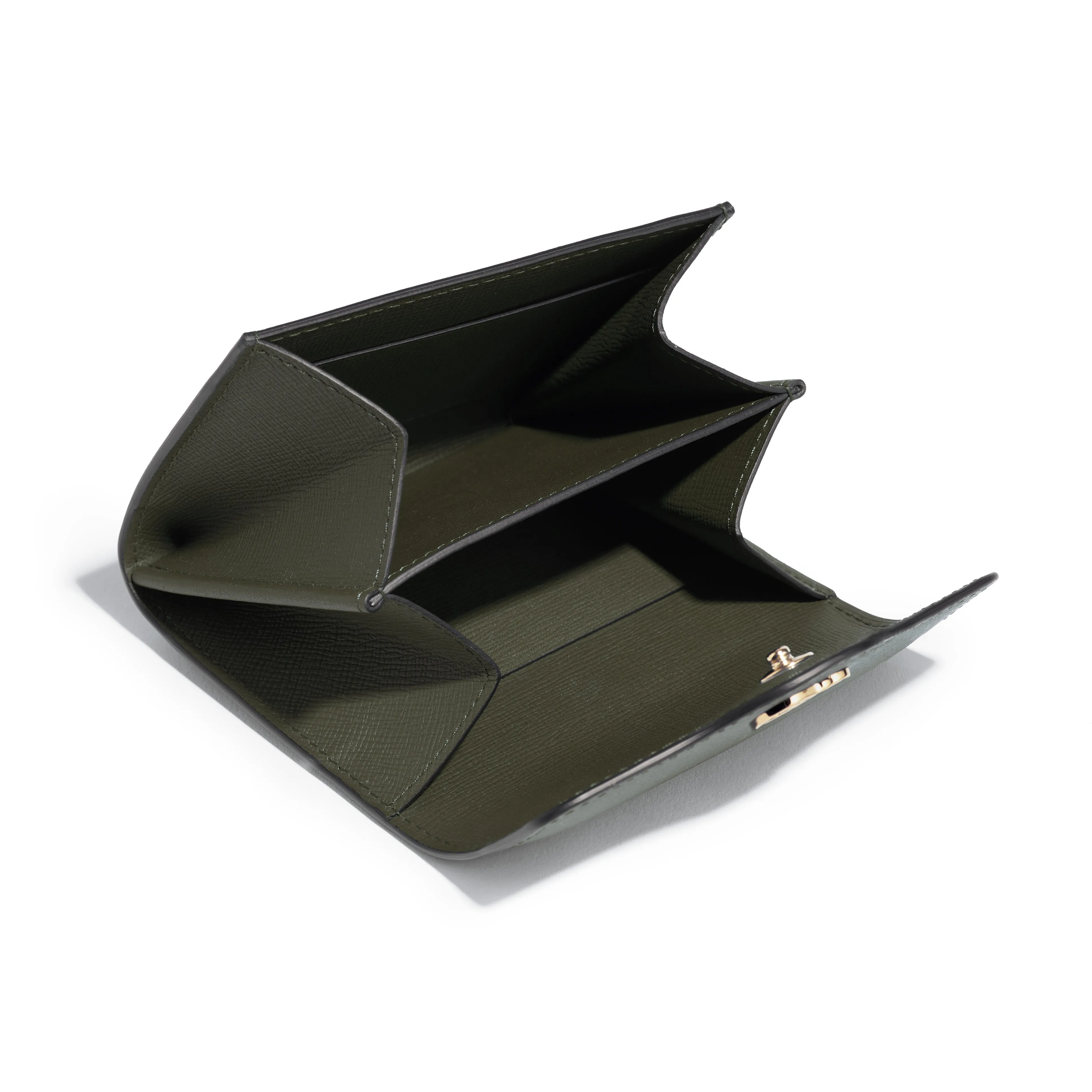 Diane Mini Wallet in Kaki Tempo leather sold by Joseph Duclos product image thumbnail 2