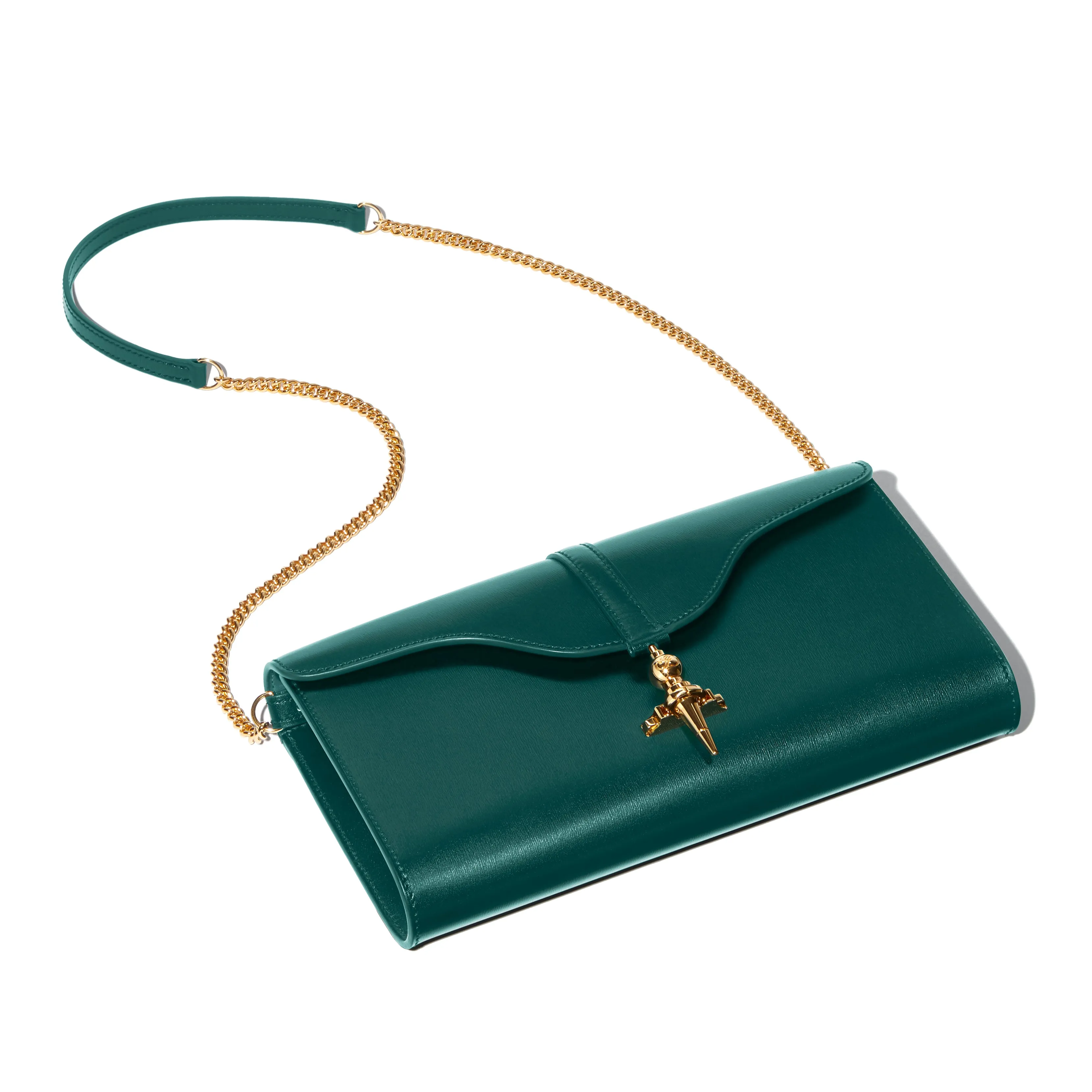 Diane Clutch in Paon Lumière leather sold by Joseph Duclos product image thumbnail 2