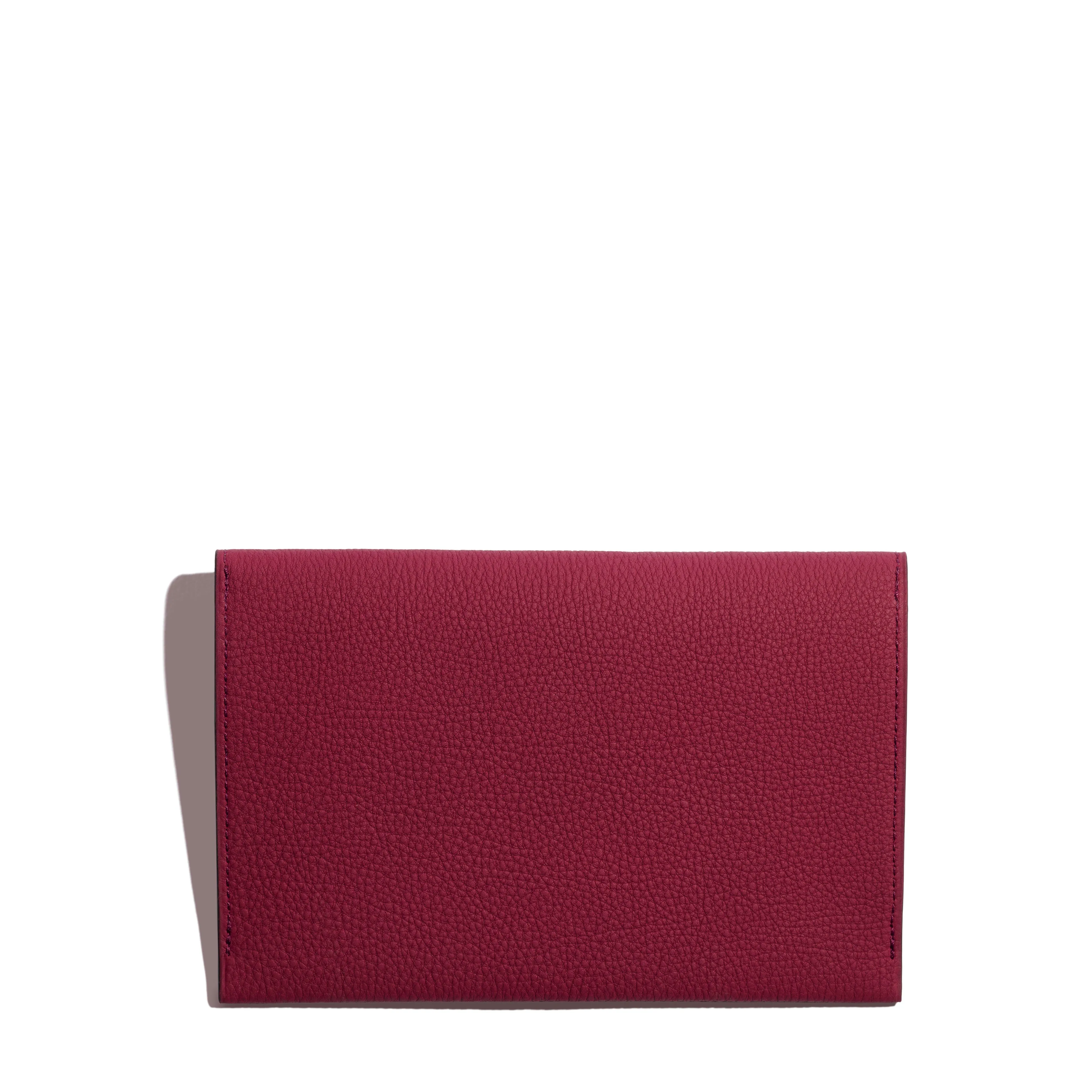 Fontélie Envelope Clutch in Aubergine Concerto leather sold by Joseph Duclos product image thumbnail 2
