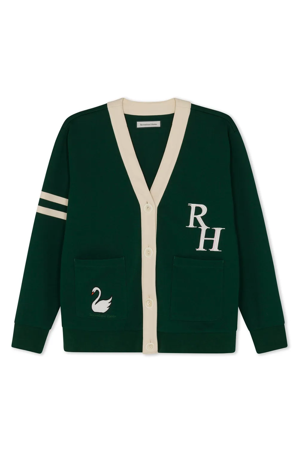 Hampton Interlock Cardigan in Green sold by Recreational Habits product image thumbnail 4